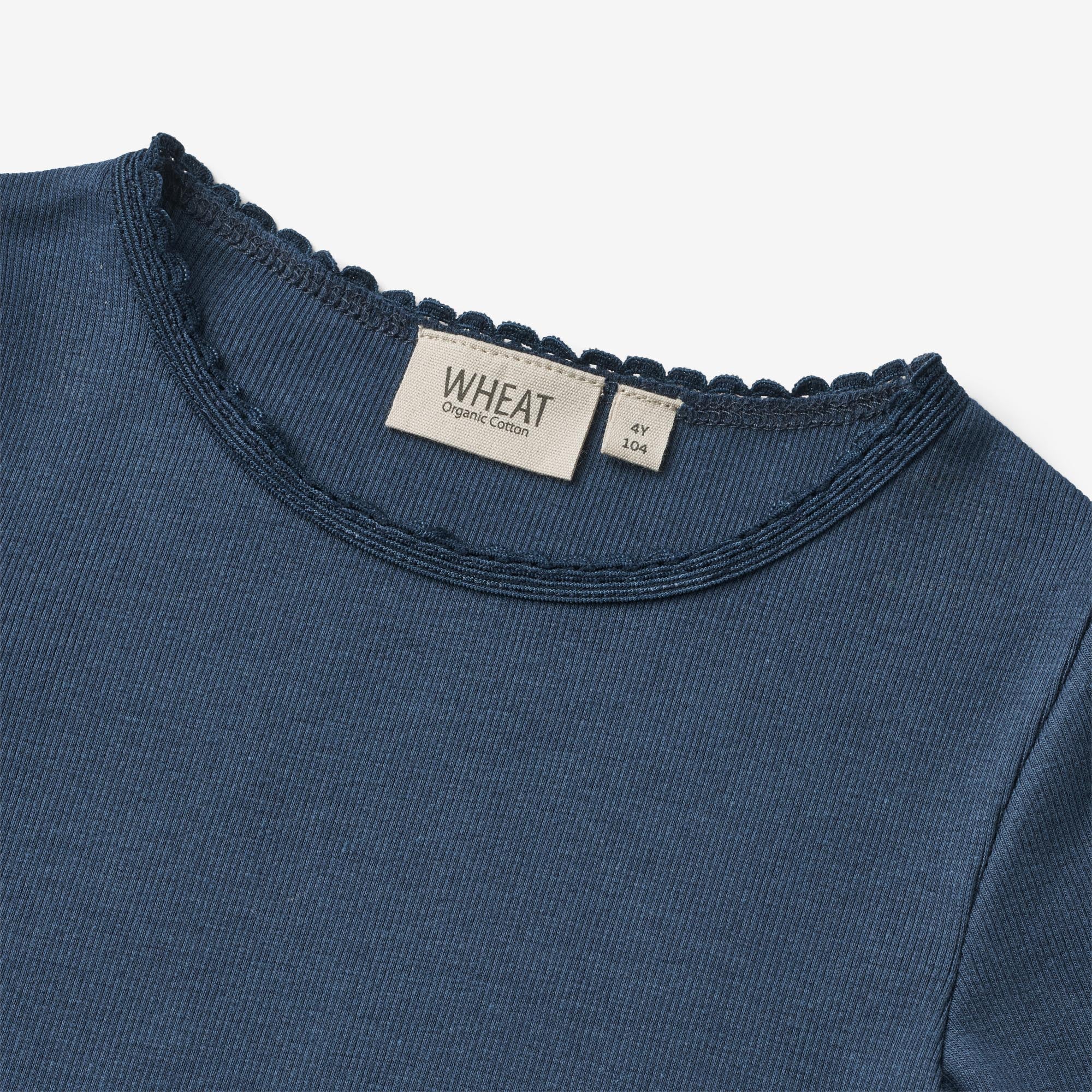 Rib T-Shirt L/S Reese - blue waves - Image 3