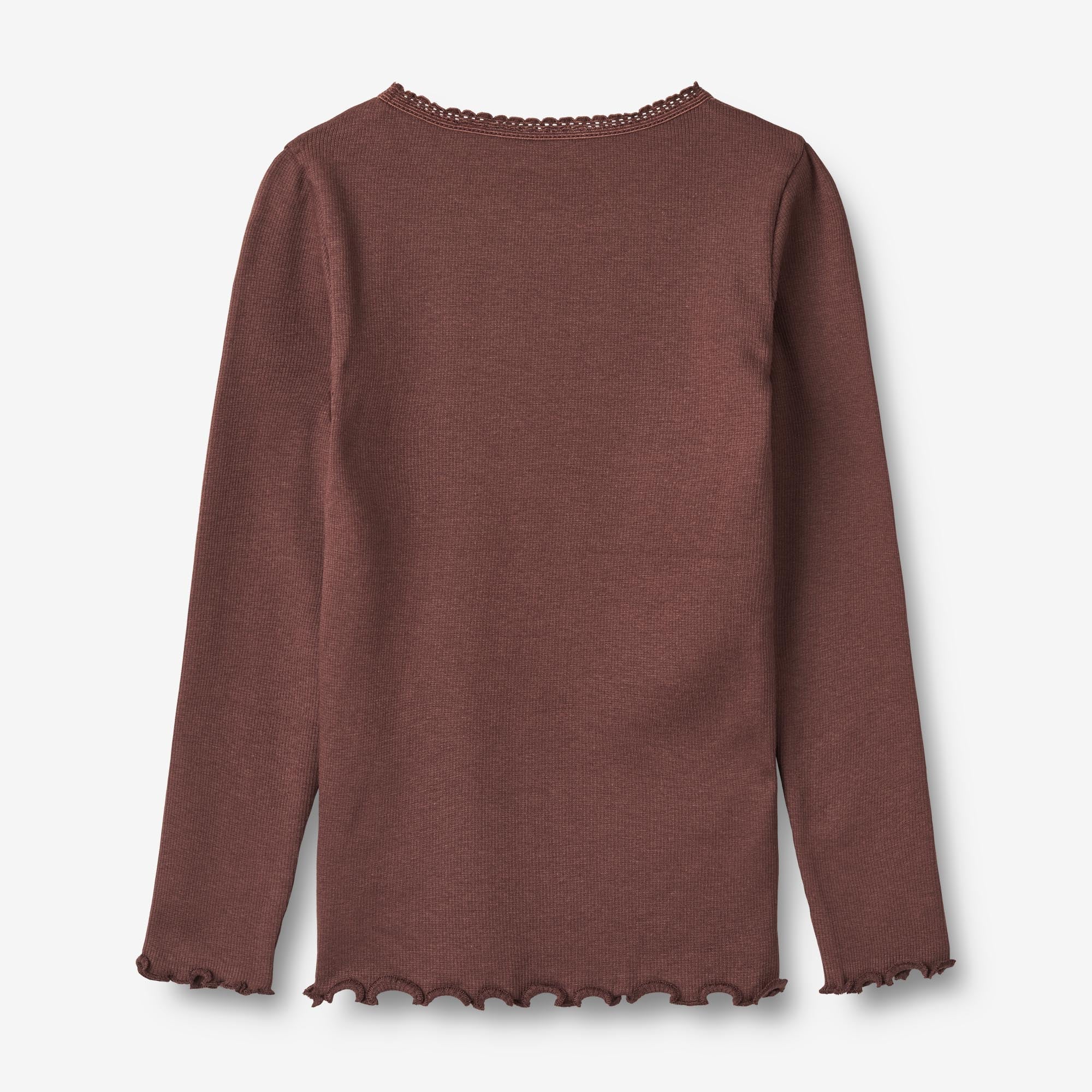 Rib T-Shirt L/S Reese - eggplant - Image 3