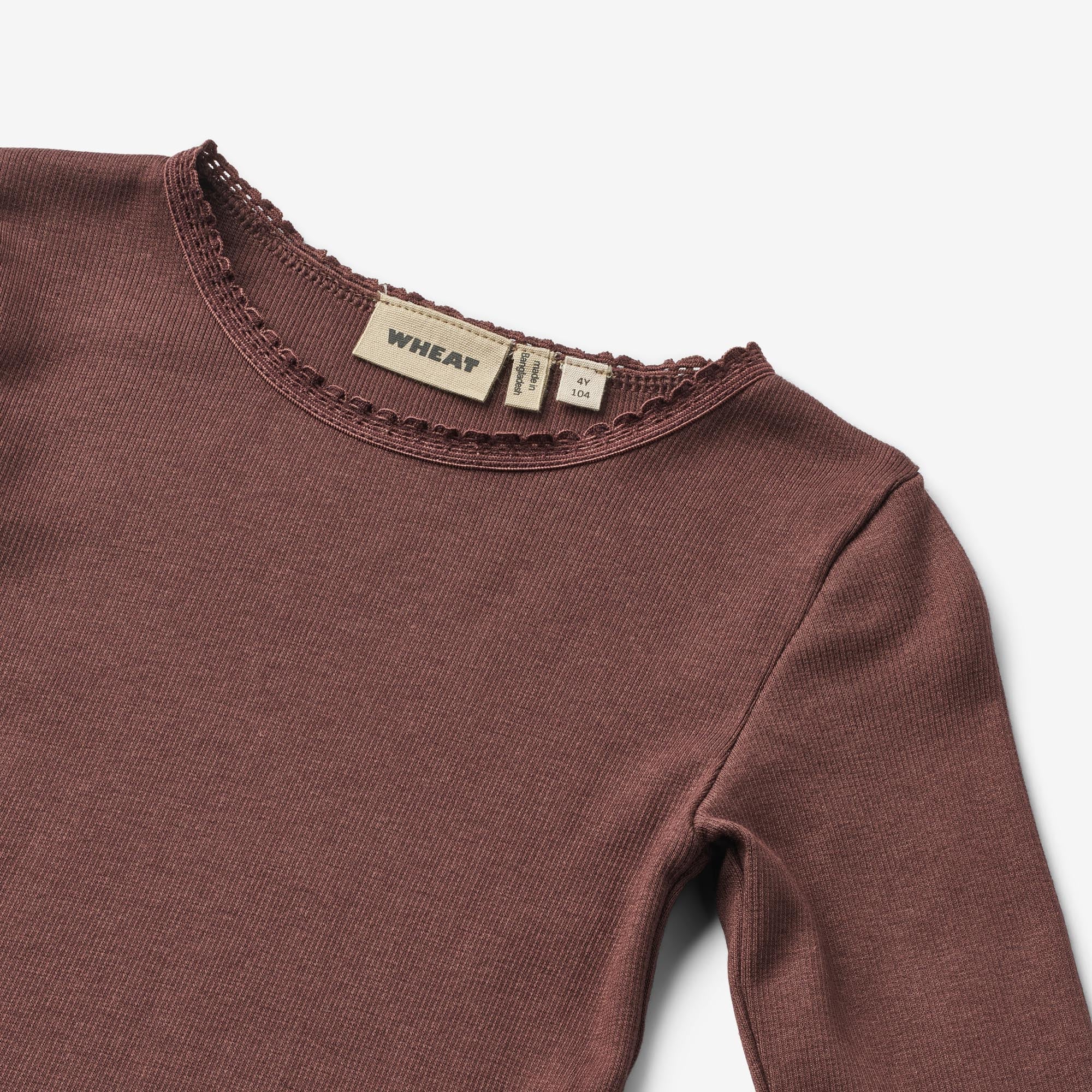 Rib T-Shirt L/S Reese - eggplant - Image 4