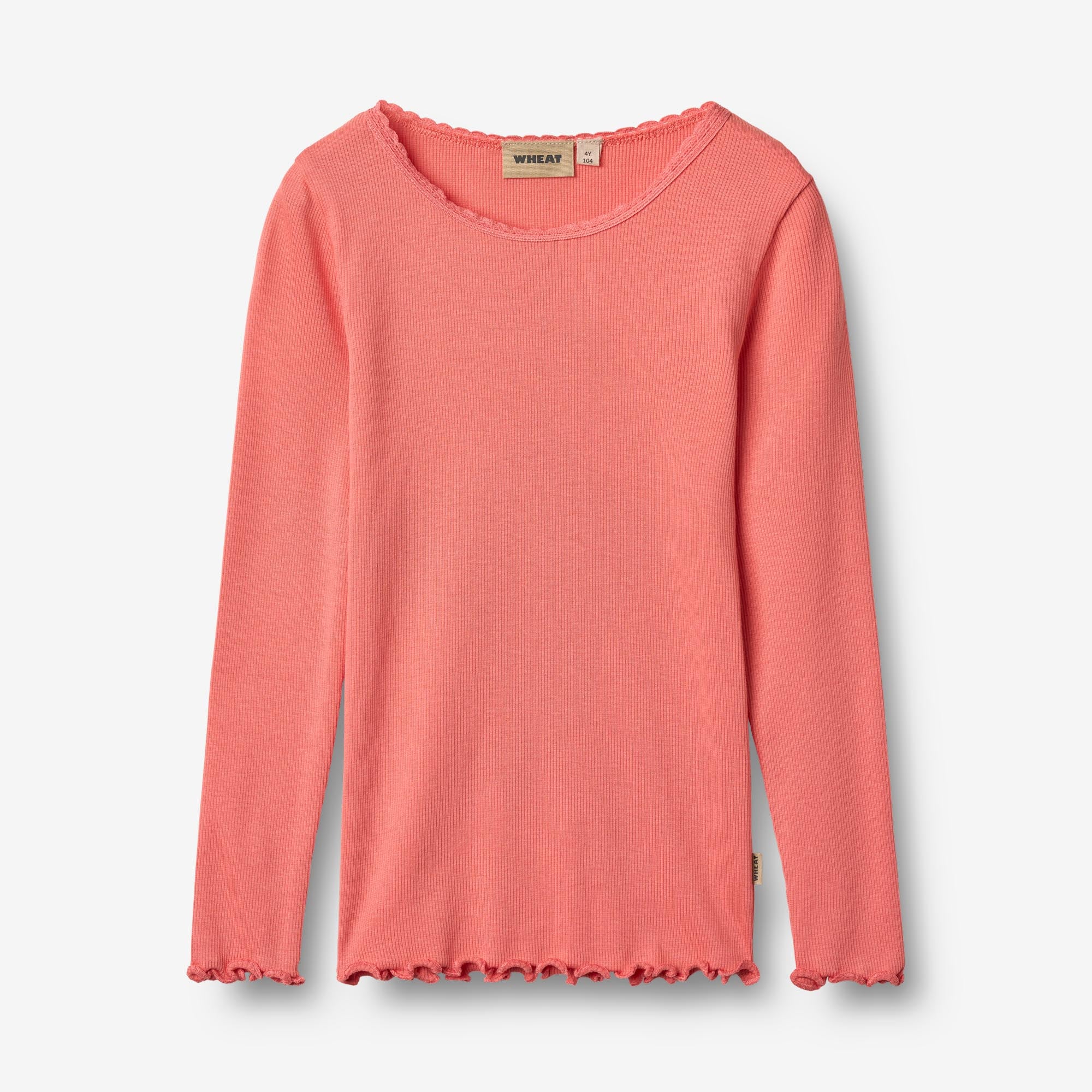 Rib T-Shirt L/S Reese - light coral