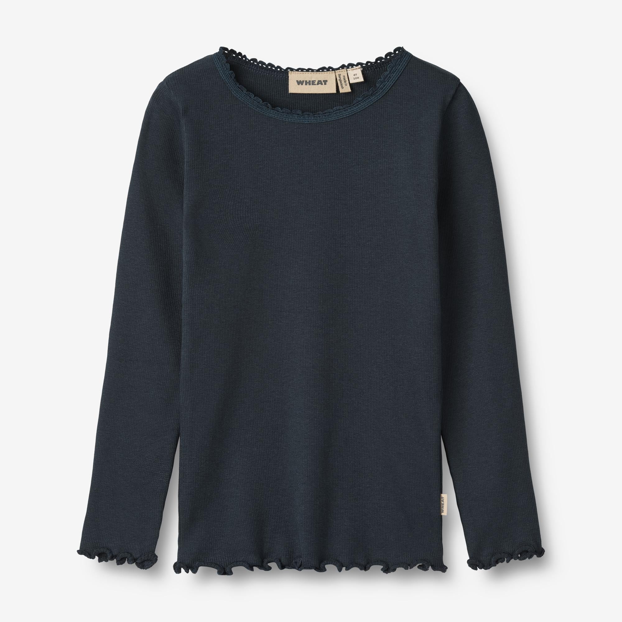 Rib T-Shirt L/S Reese - navy