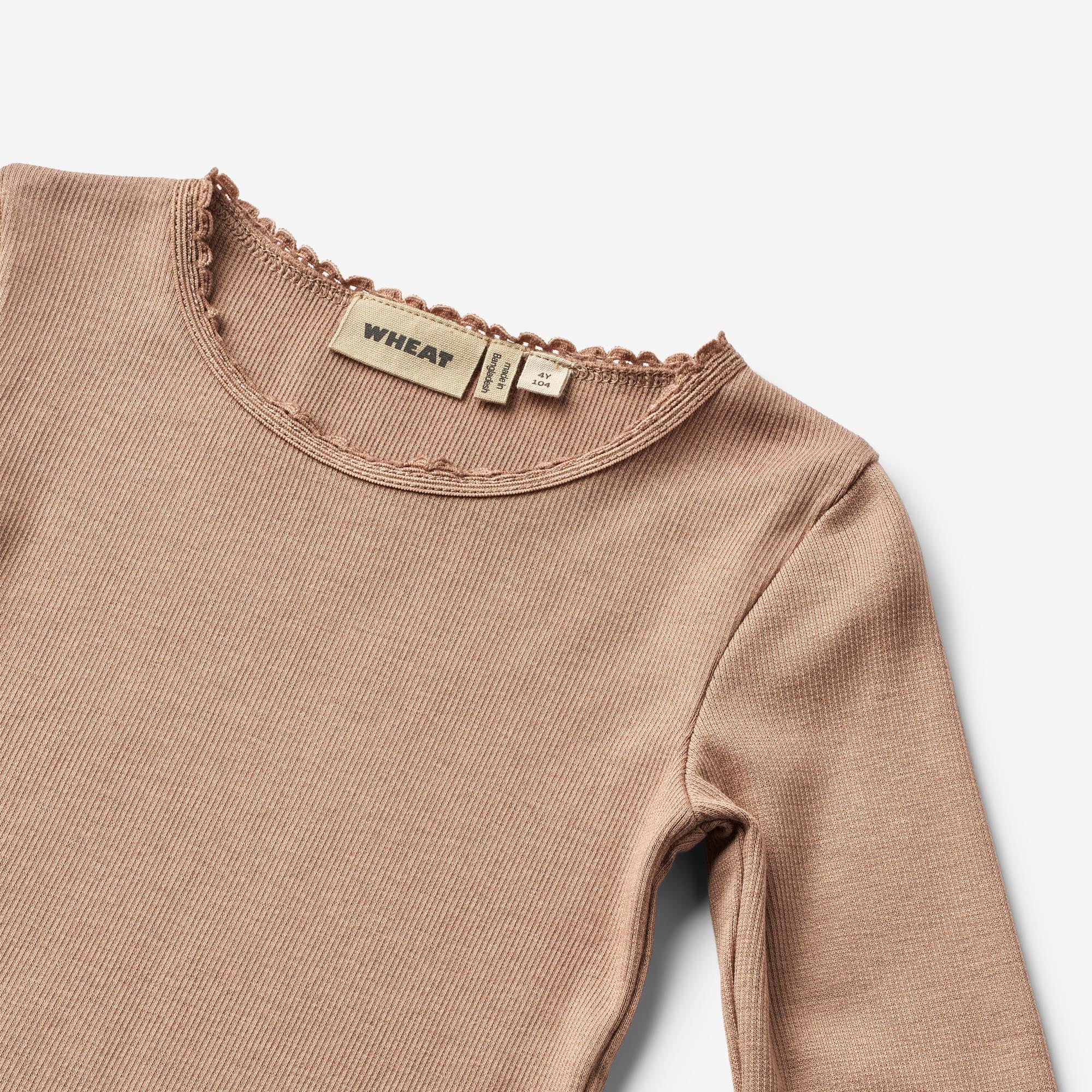 Rib T-Shirt L/S Reese - nougat rose - Image 3