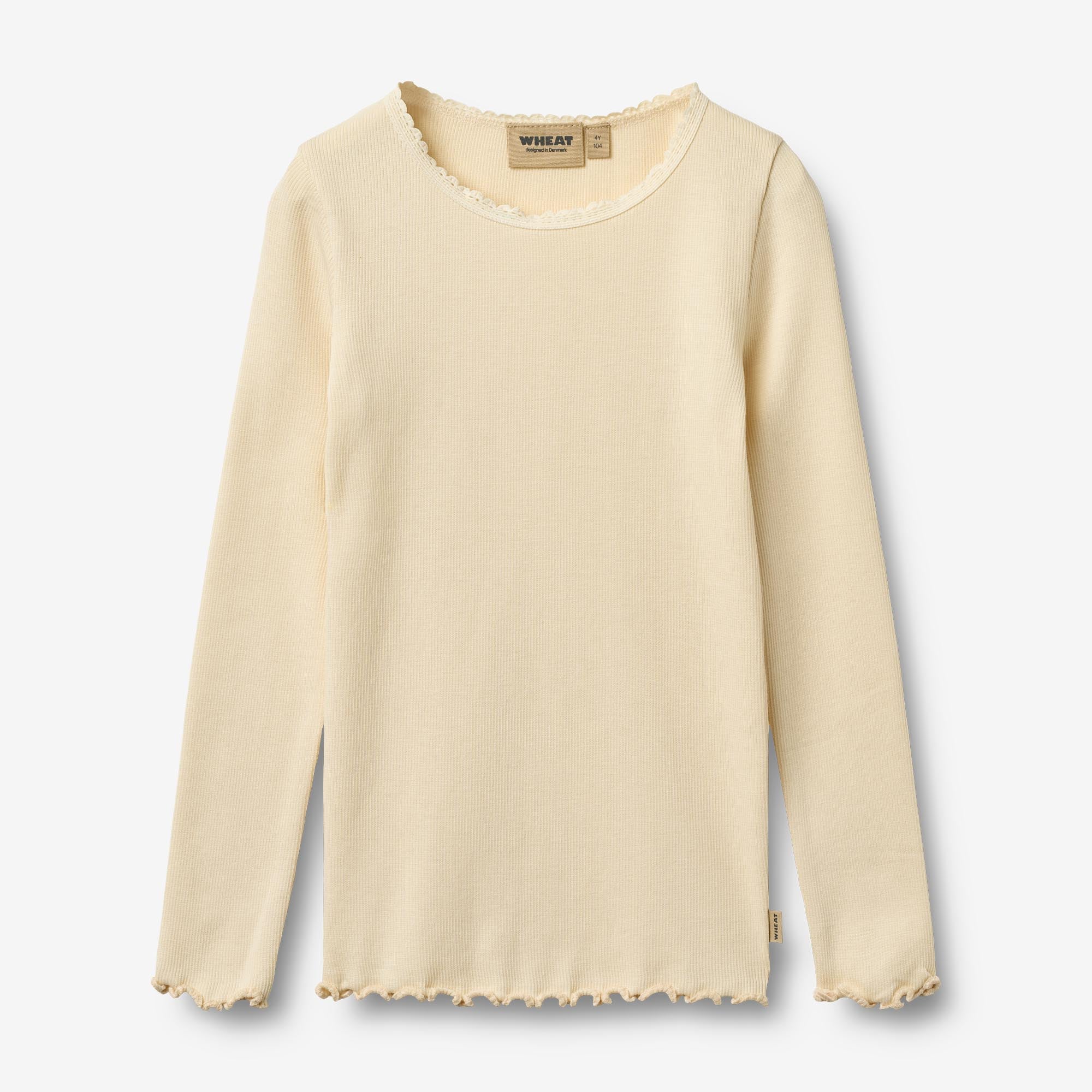 Rib T-Shirt L/S Reese - barely apricot