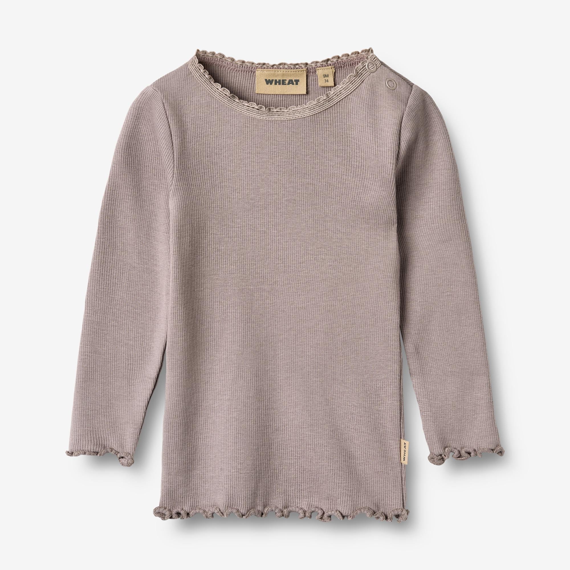 Rib T-Shirt L/S Reese - dusty purple