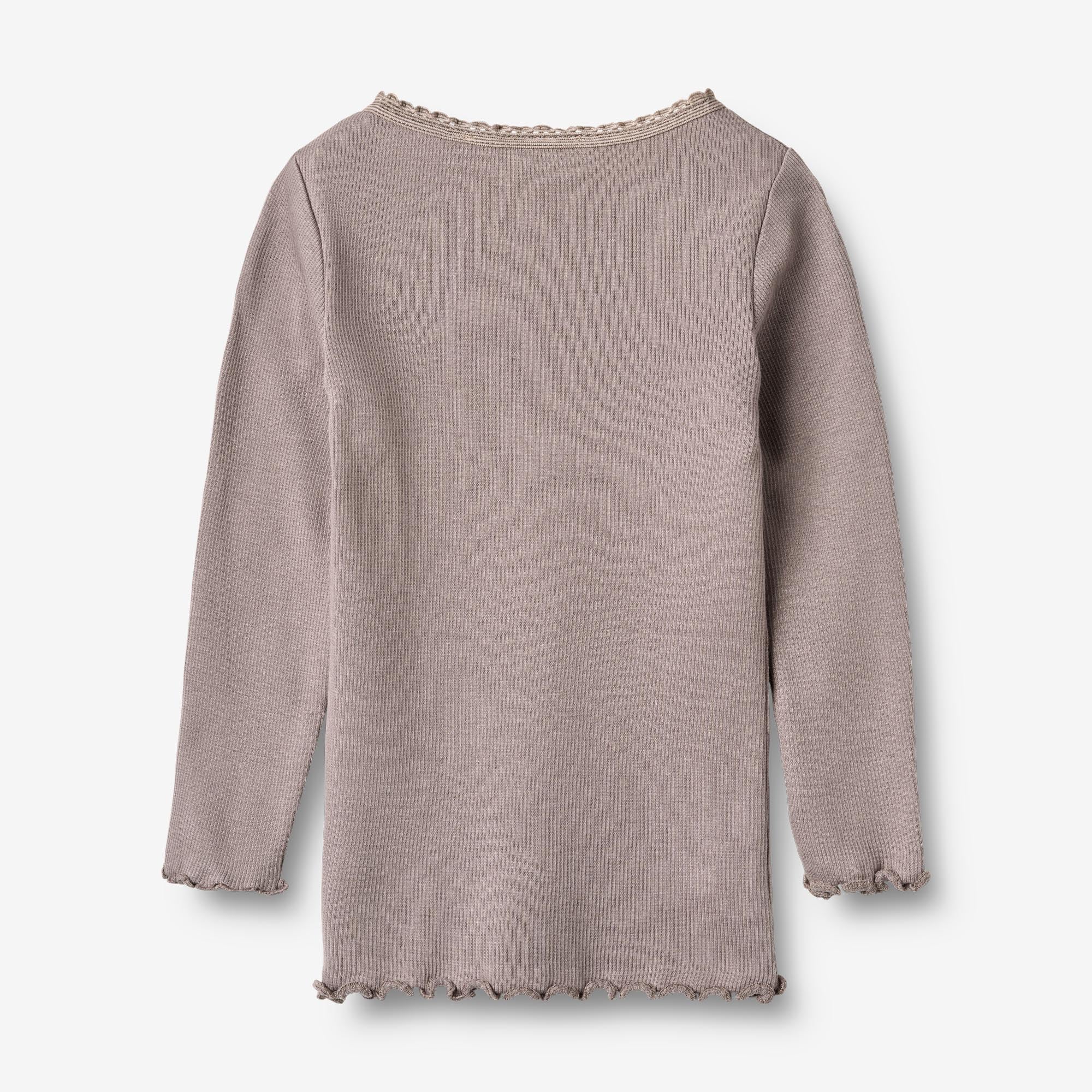 Rib T-Shirt L/S Reese - dusty purple - Image 4