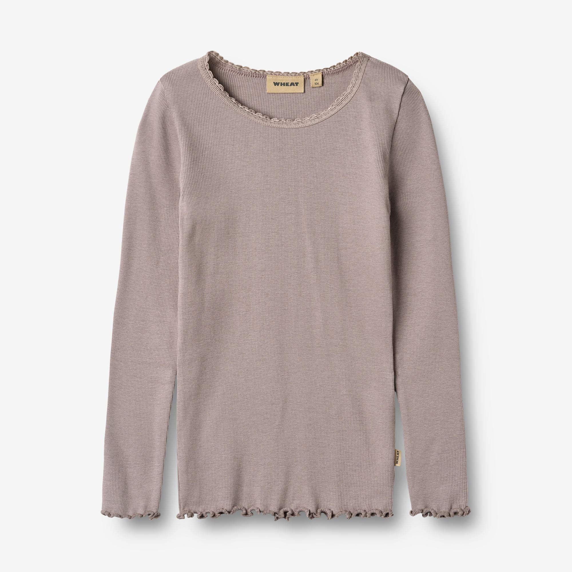 Rib T-Shirt L/S Reese - dusty purple