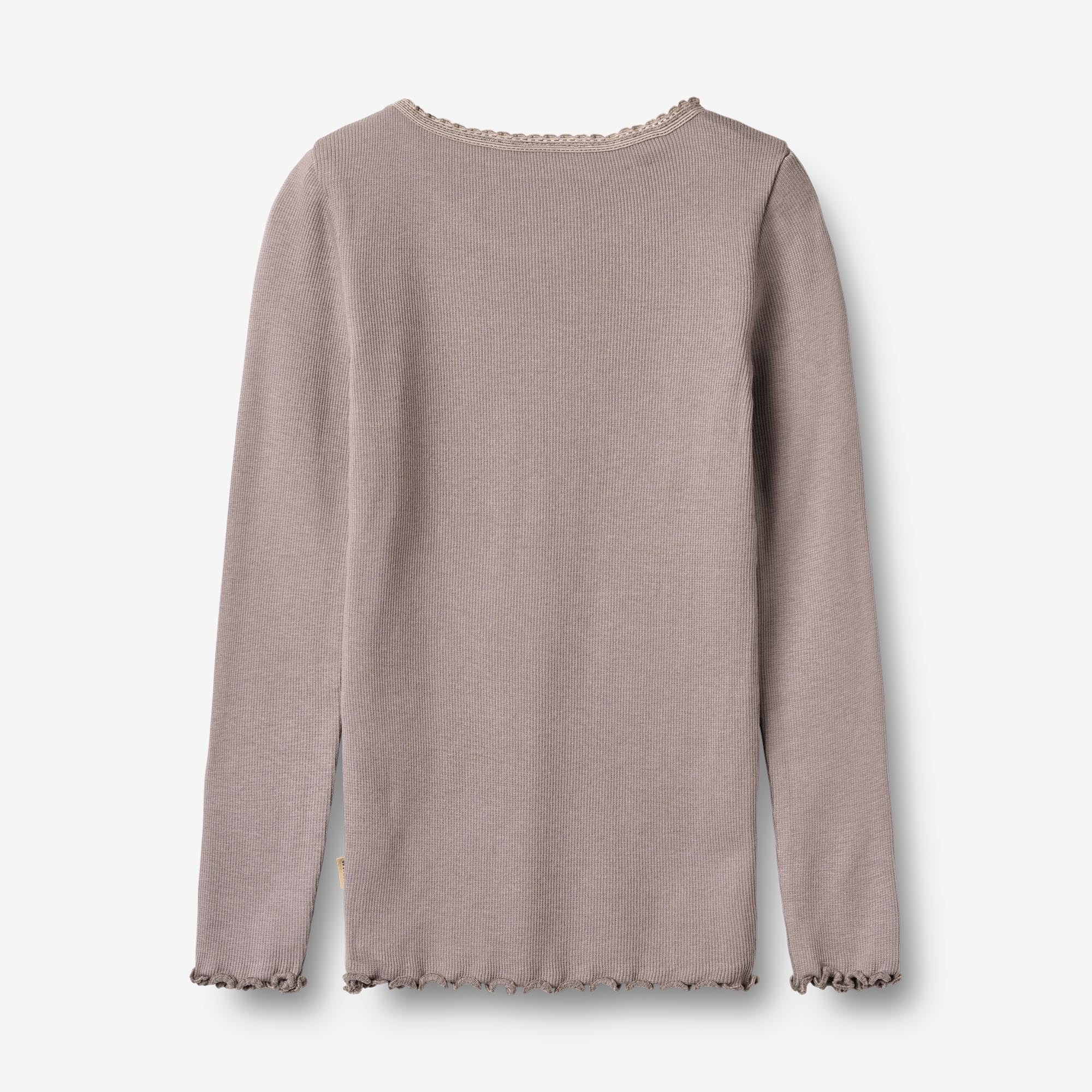 Rib T-Shirt L/S Reese - dusty purple - Image 2