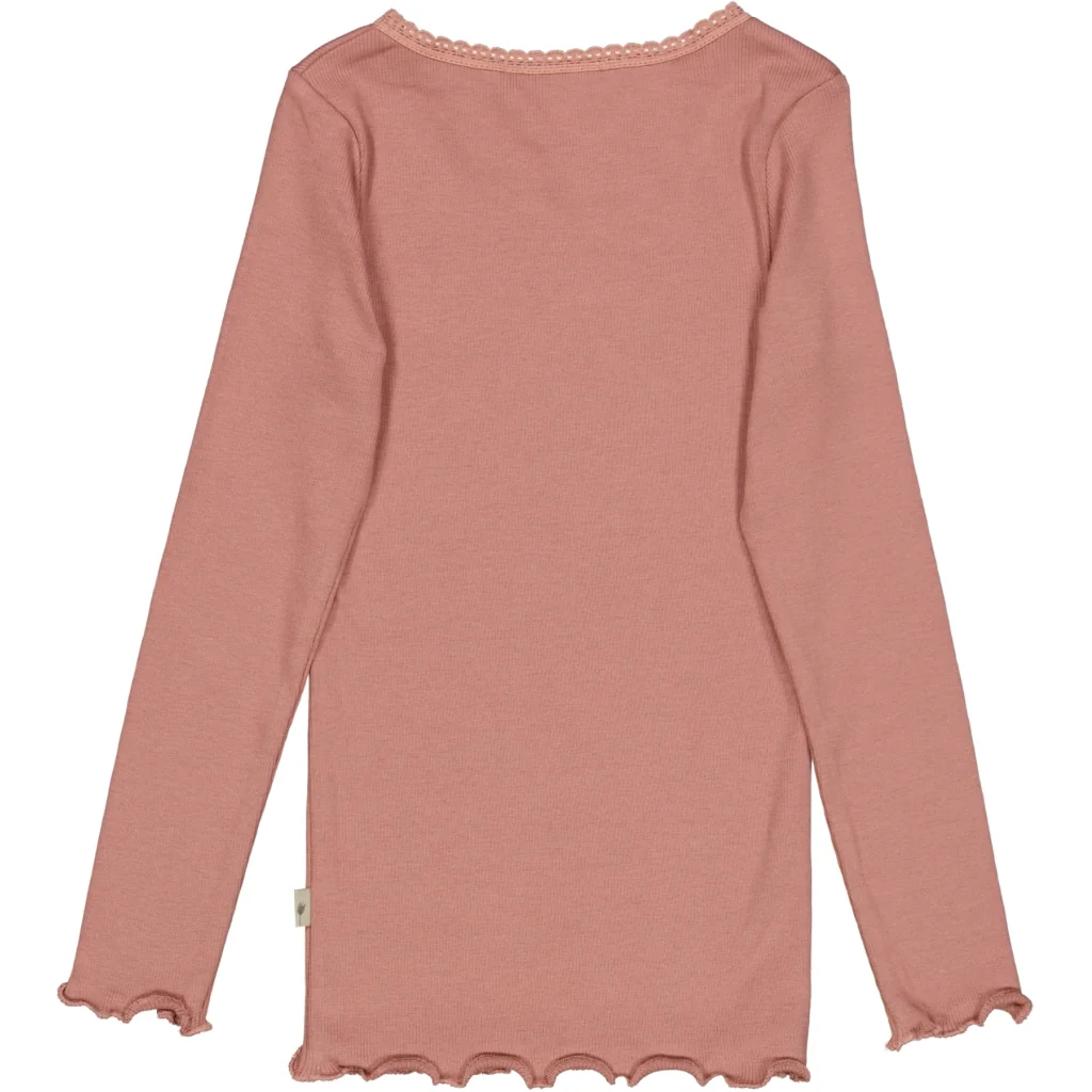 Rib T-Shirt Lace LS - rose cheeks - Image 2
