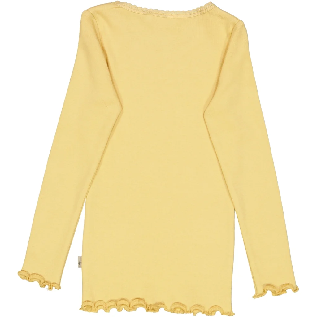 Rib T-Shirt Lace LS - sahara sun - Image 2