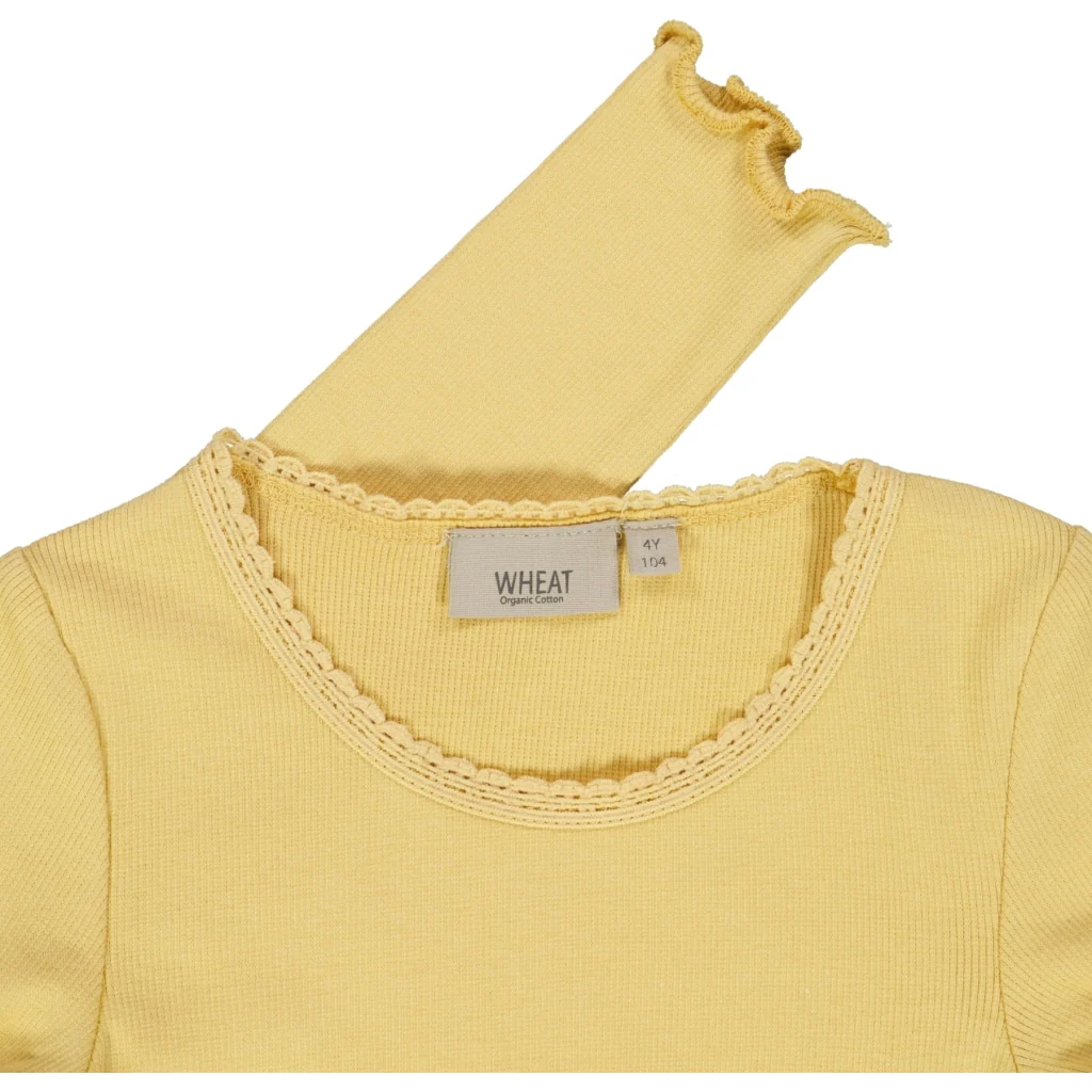 Rib T-Shirt Lace LS - sahara sun - Image 3