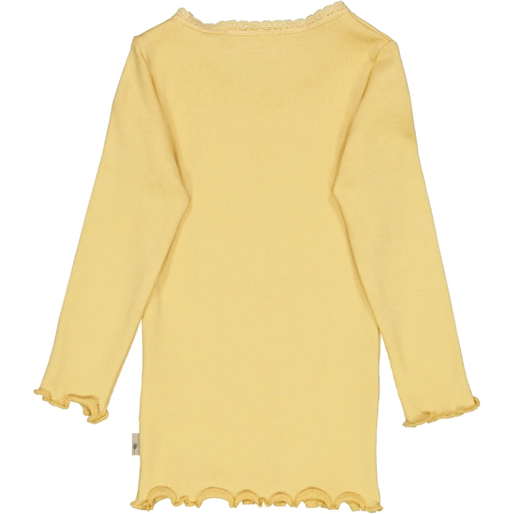 Rib T-Shirt Lace LS - sahara sun - Image 2
