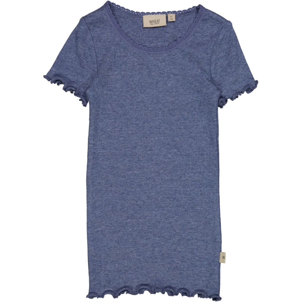 Rib T-Shirt Lace SS