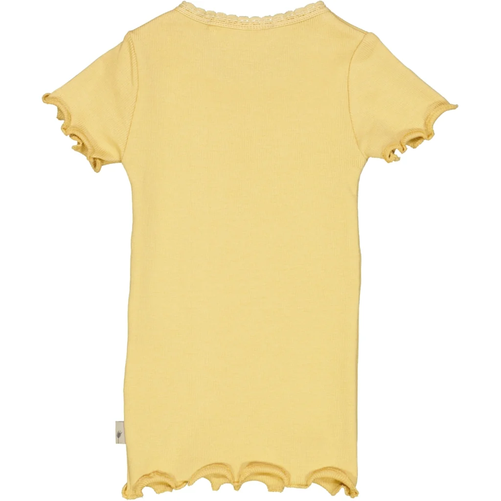 Rib T-Shirt Lace SS - sahara sun - Image 2