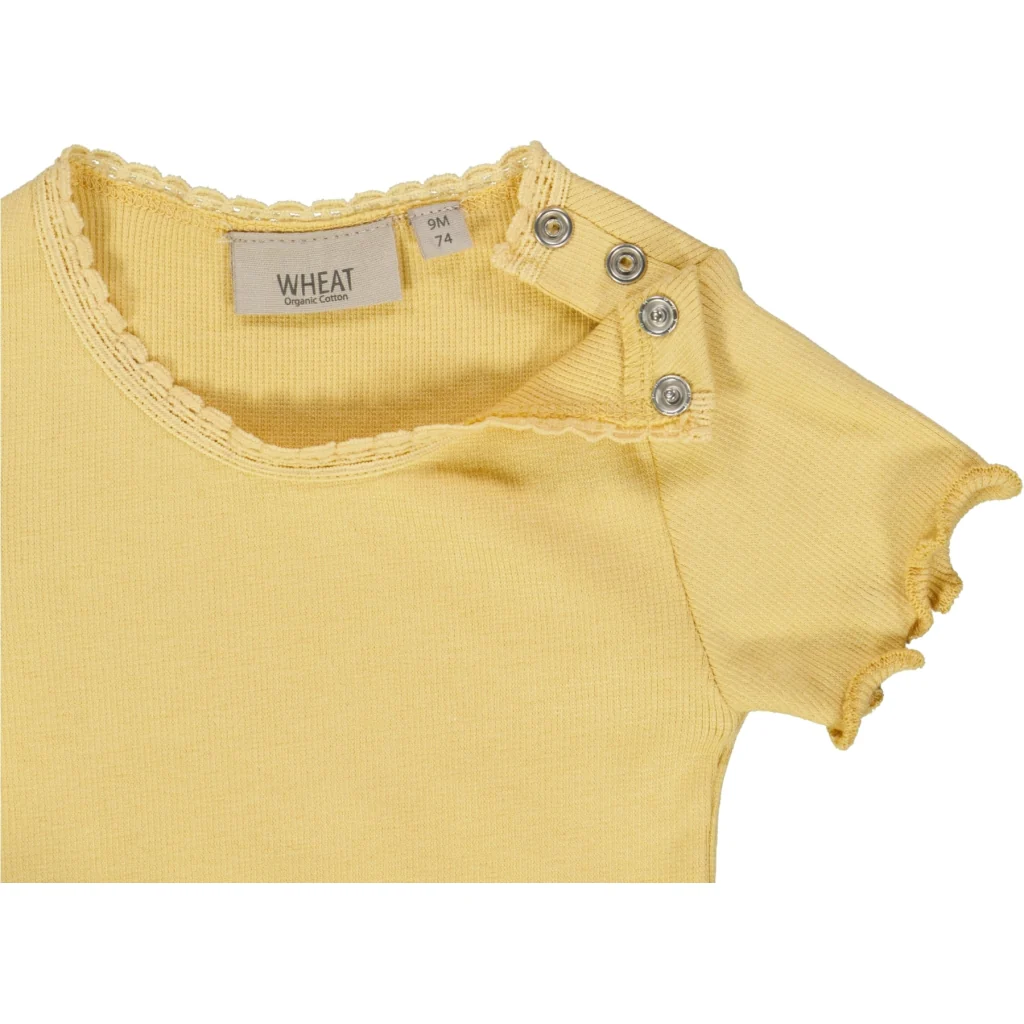 Rib T-Shirt Lace SS - sahara sun - Image 3