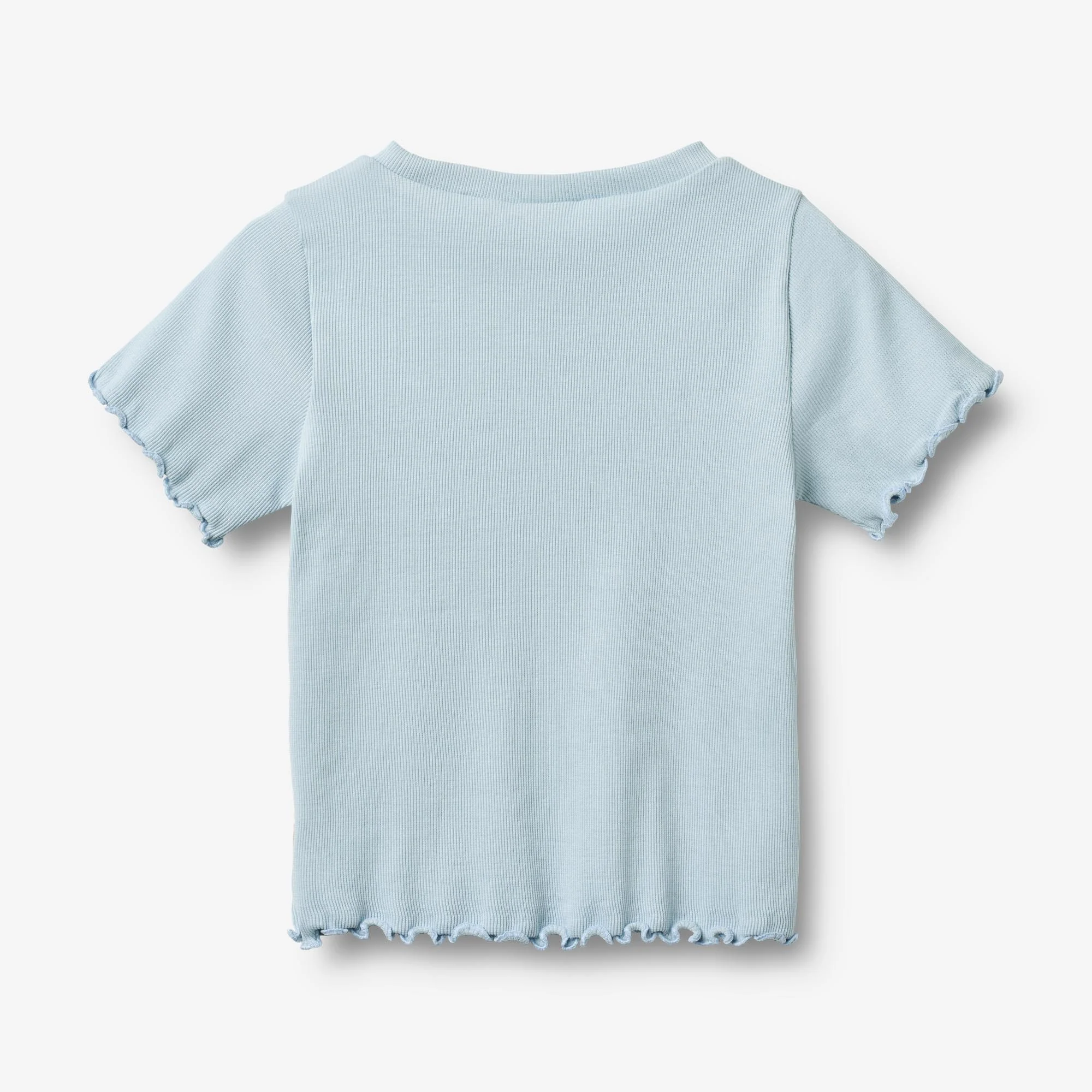 Rib T-shirt S/S Alicia - summer sky - Image 2