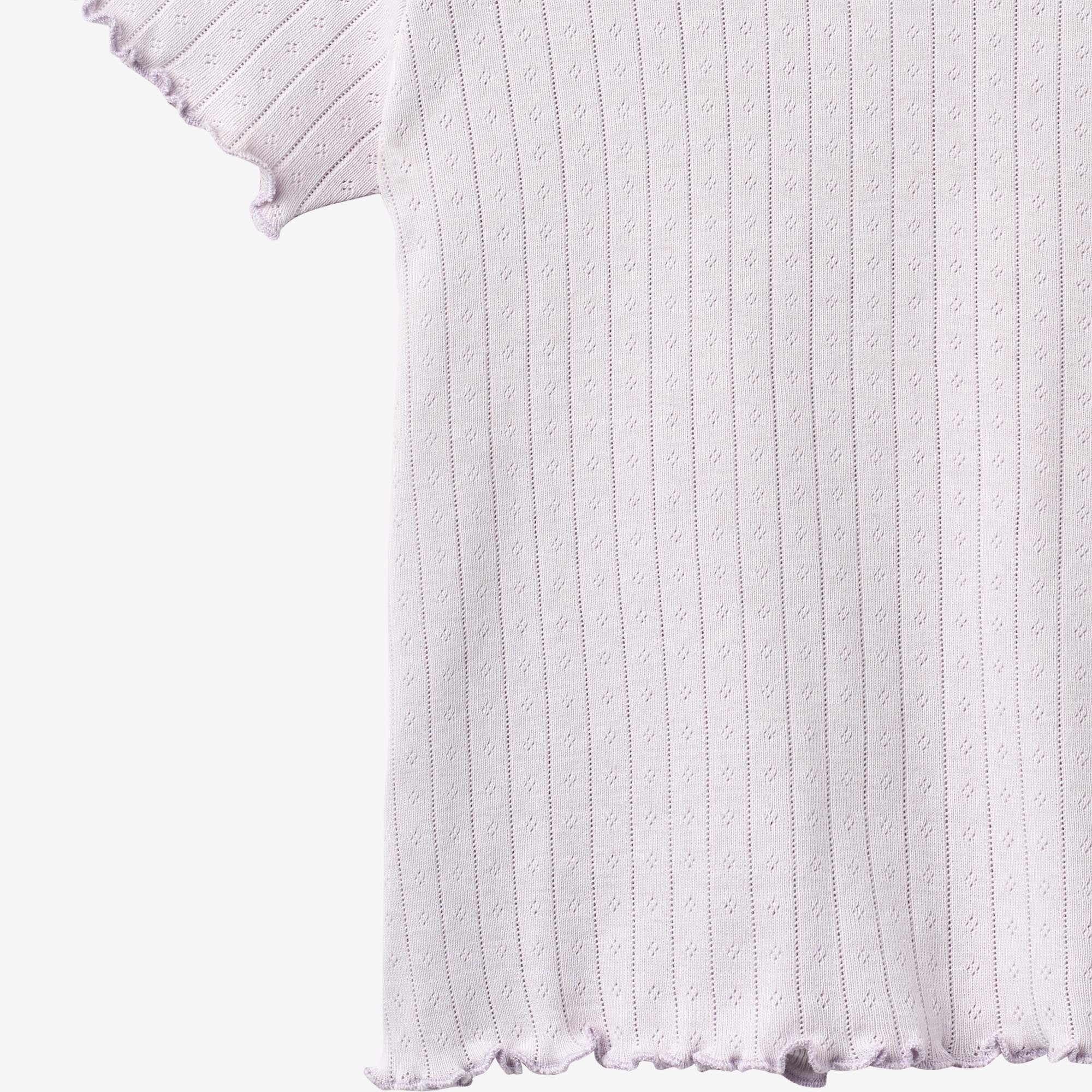 Rib T-shirt S/S Irene - purple light - Image 3