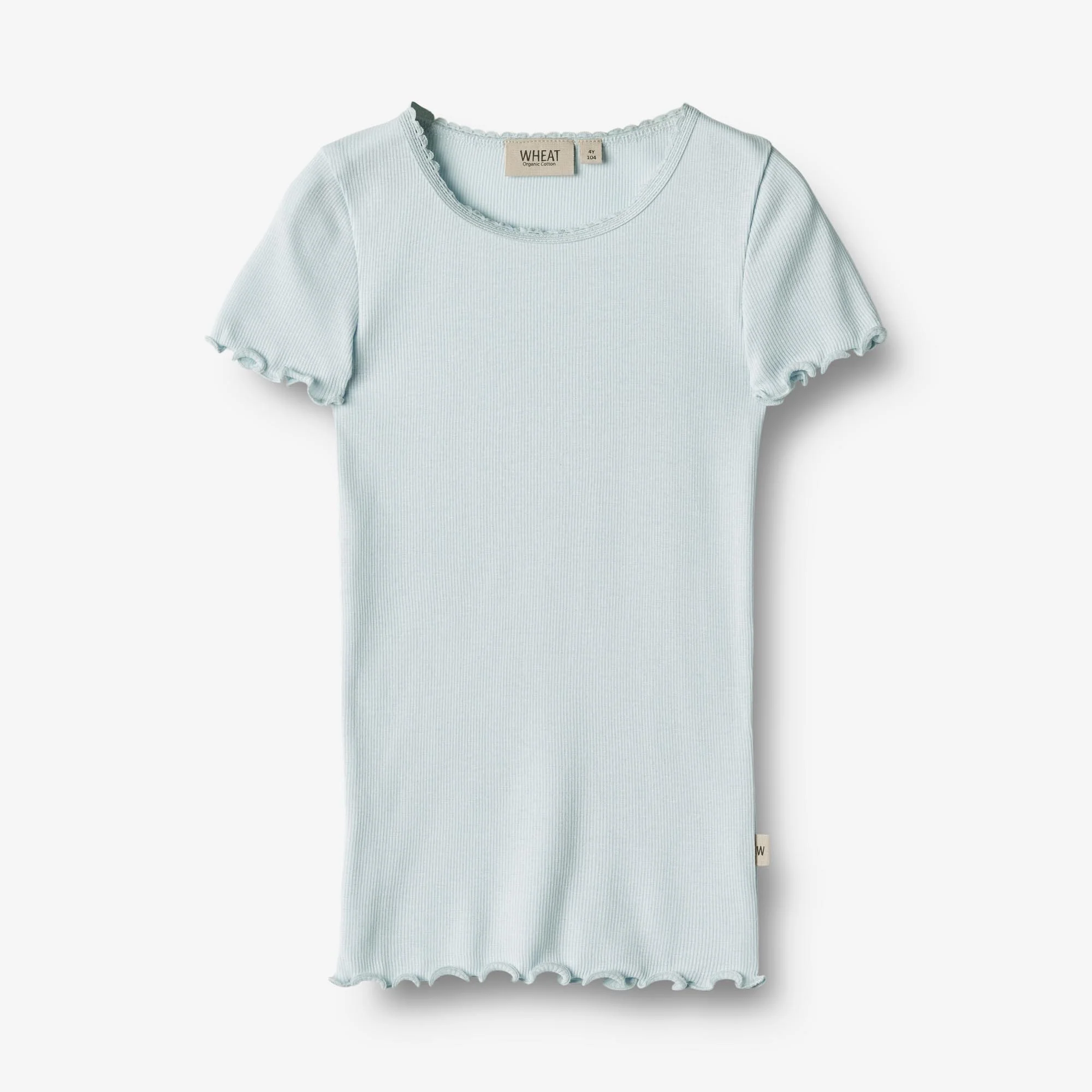 Rib T-Shirt S/S Katie - light blue