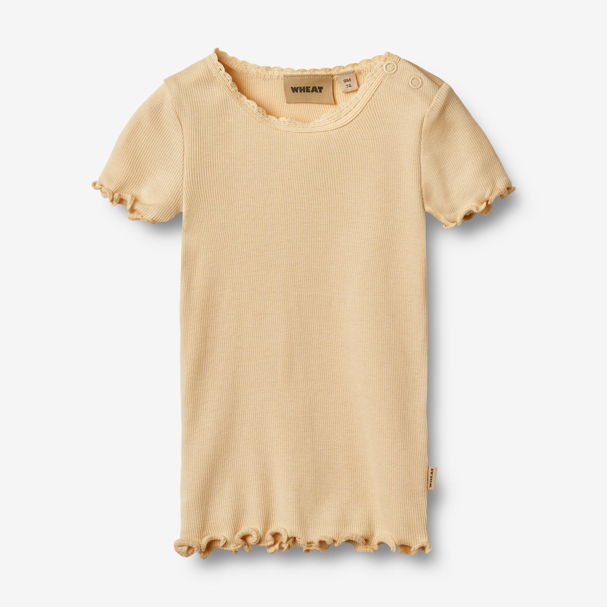 Rib T-shirt S/S Katie - macadamia