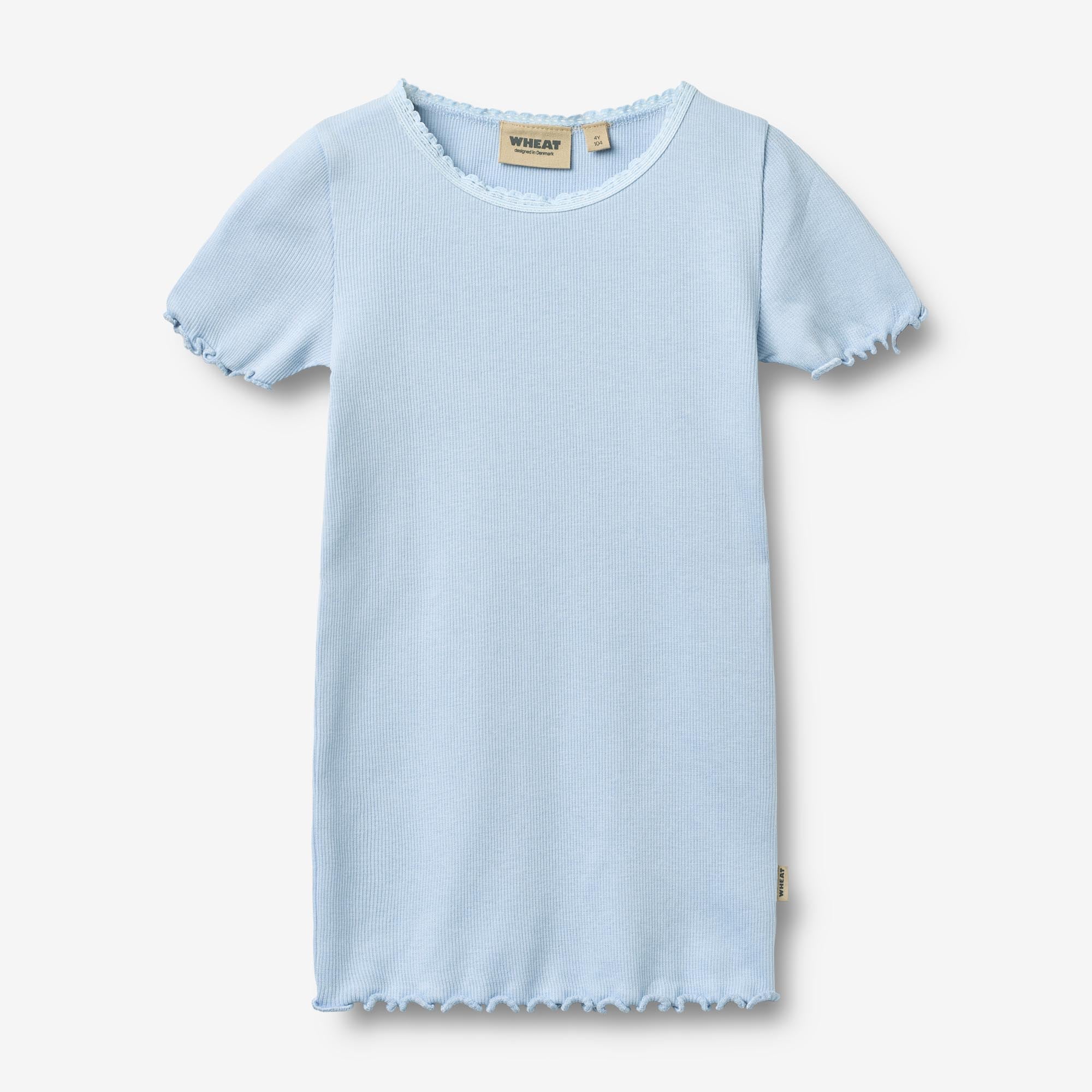 Rib T-shirt S/S Katie - air