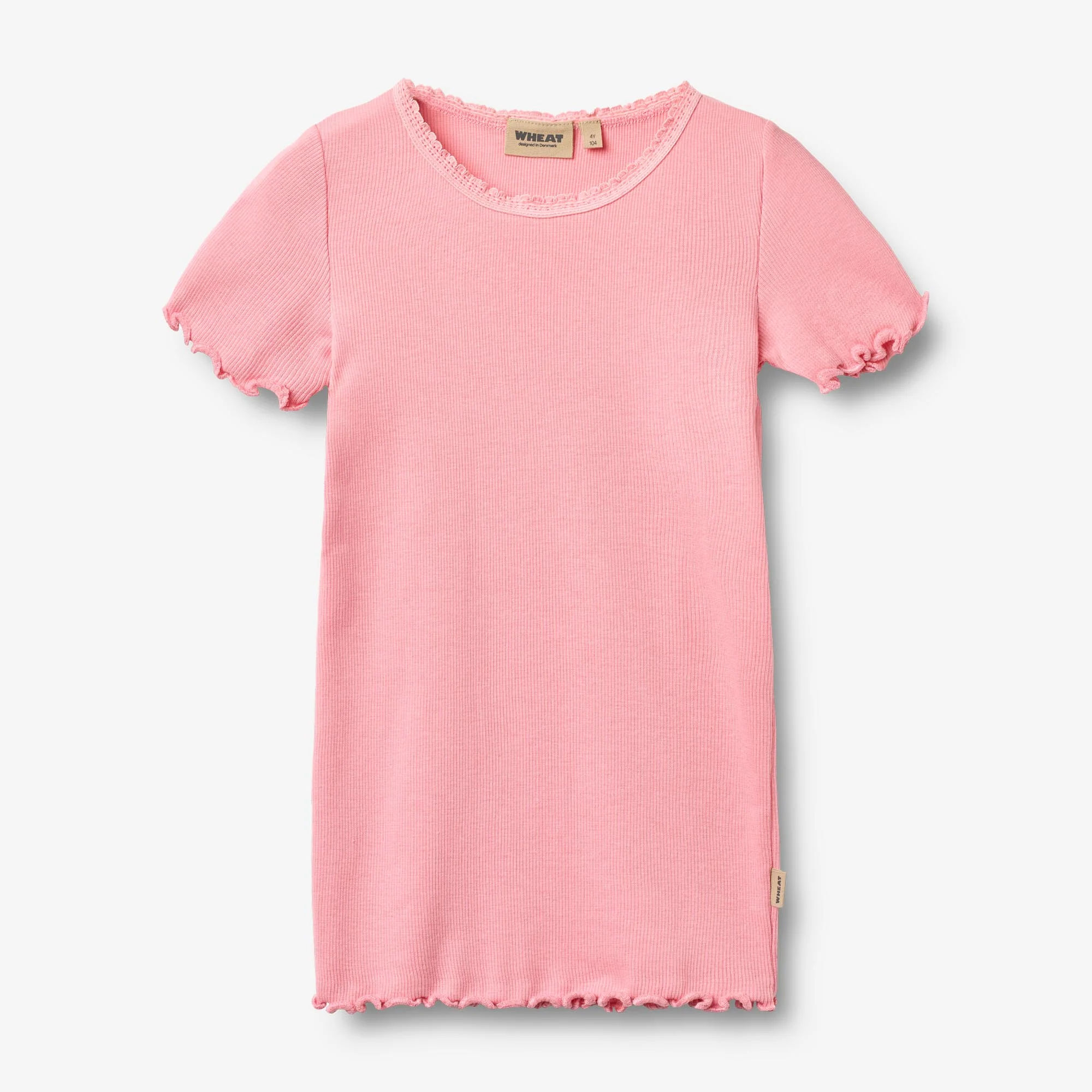 Rib T-shirt S/S Katie - bubblegum