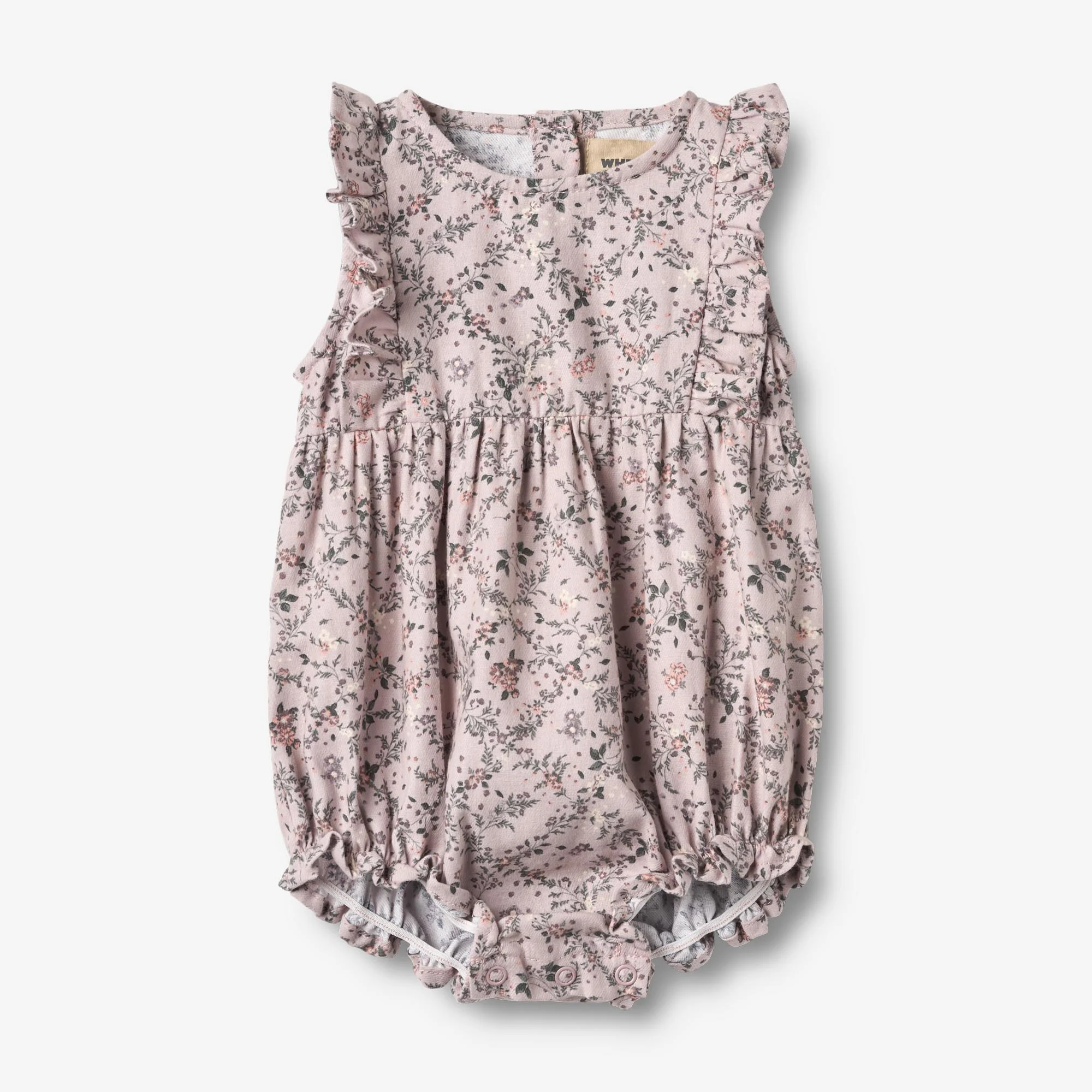 Romper Emmaline - lilac checked flowers