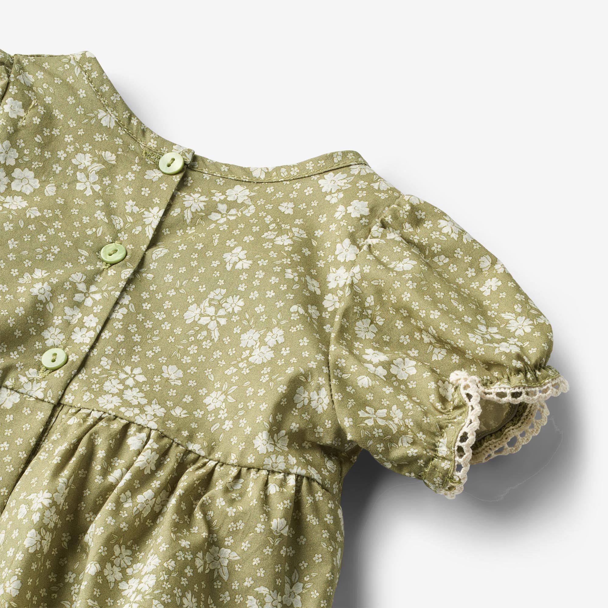 Romper Vigga - green flowers - Image 3