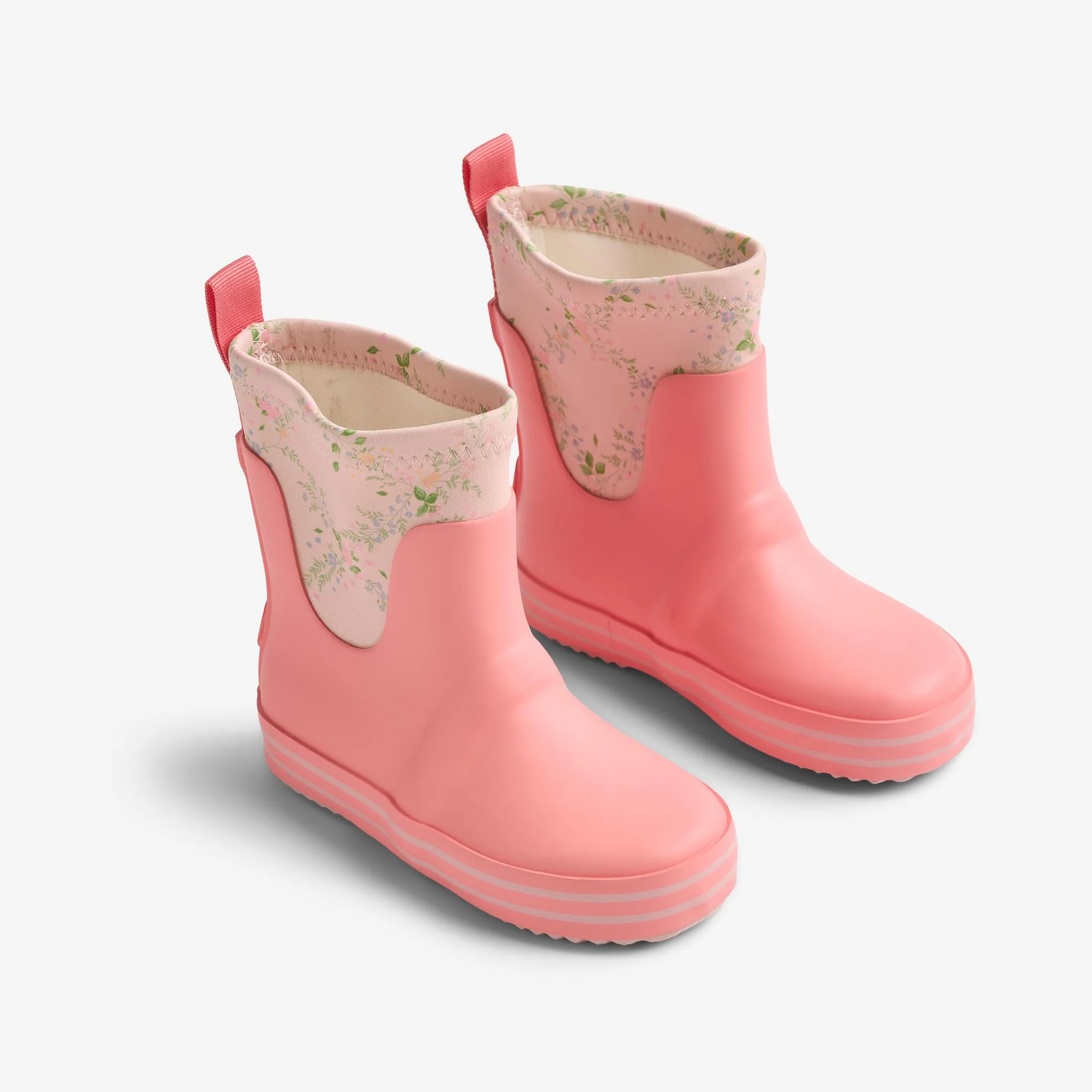 Rubber Boot Mist - rose checked flowers