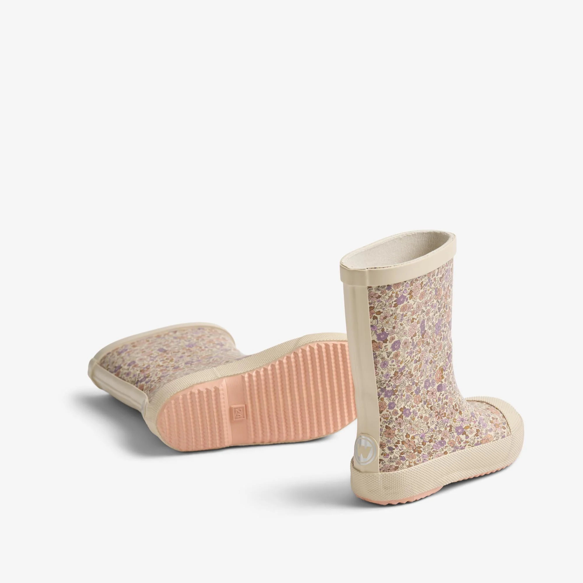 Rubber Boot Muddy - lilac flower meadow - Image 3