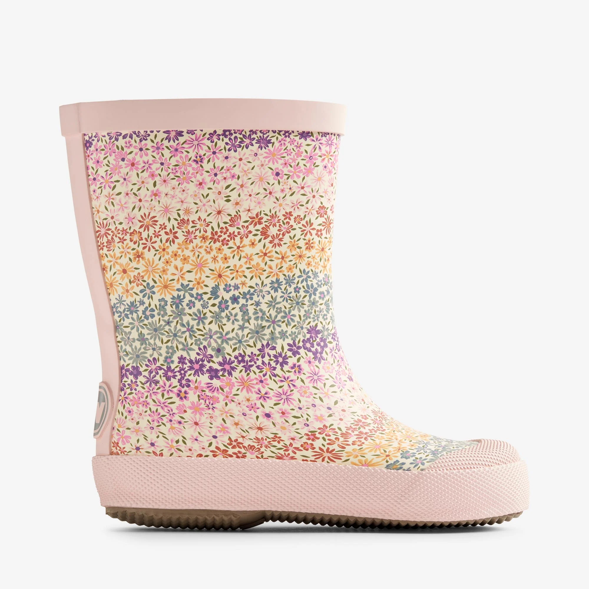 Rubber Boot Print Muddy - rainbow flowers - Image 3