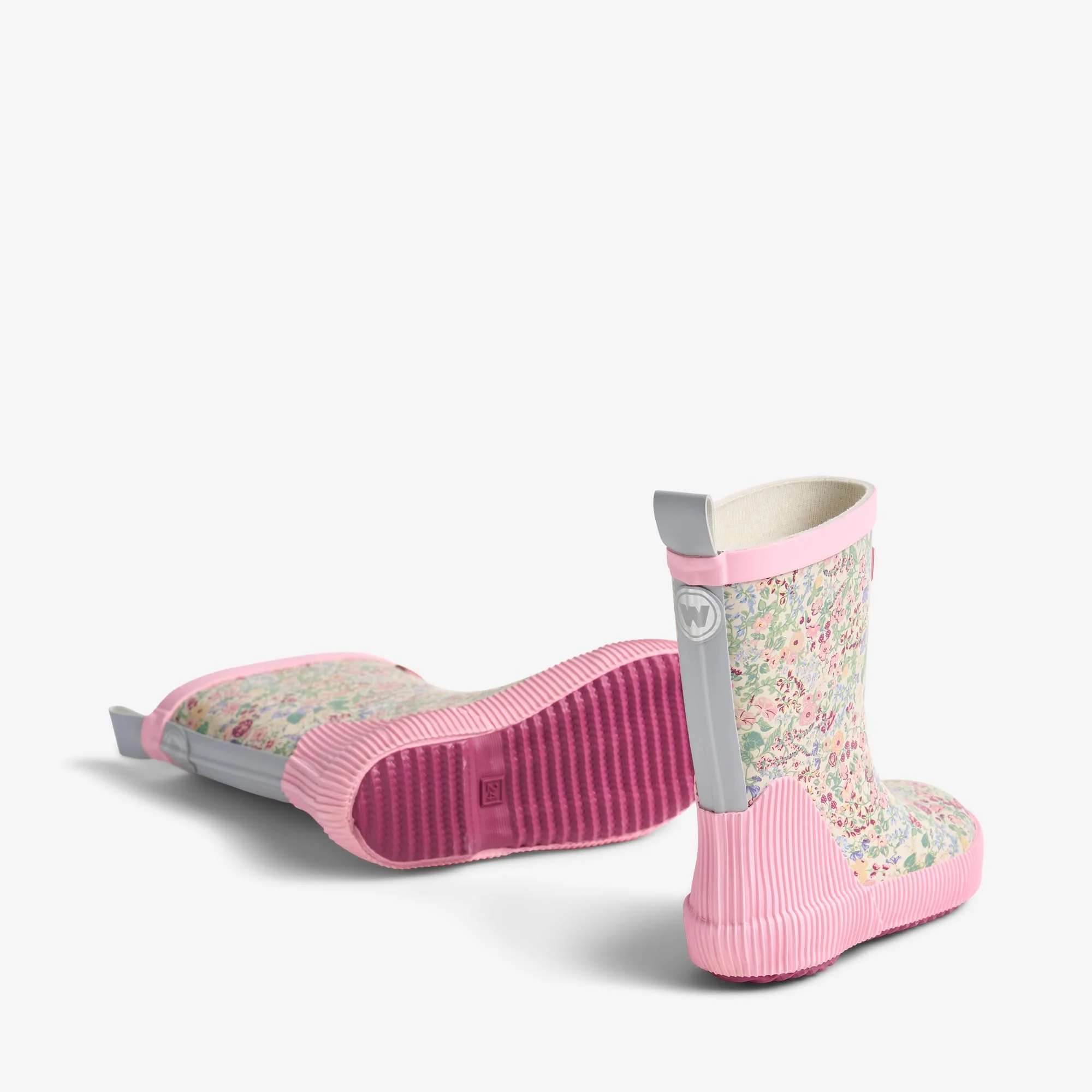 Rubber Boot Welly - cool sky flowers - Image 2