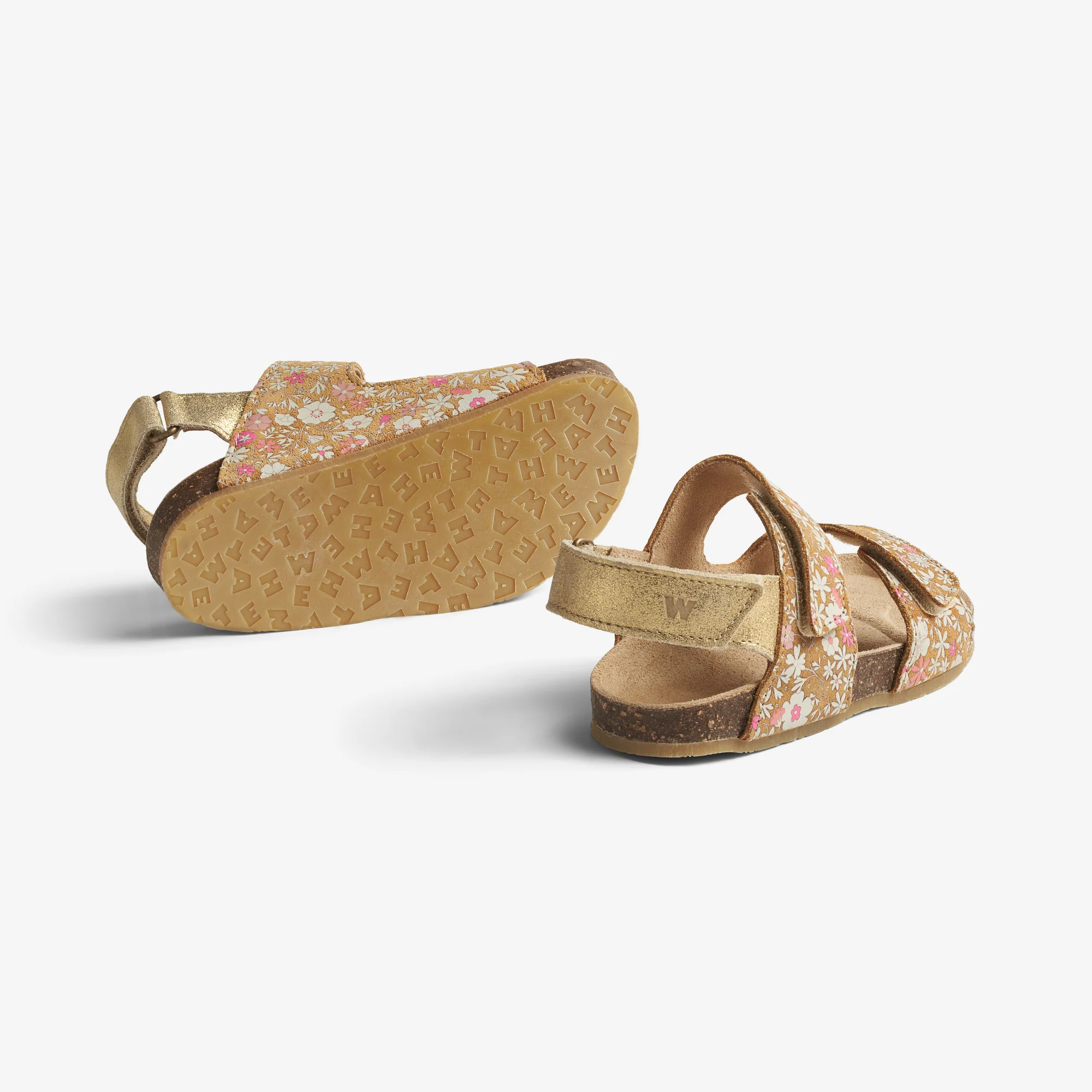 Sandal Clara - gold white flowers - Image 3