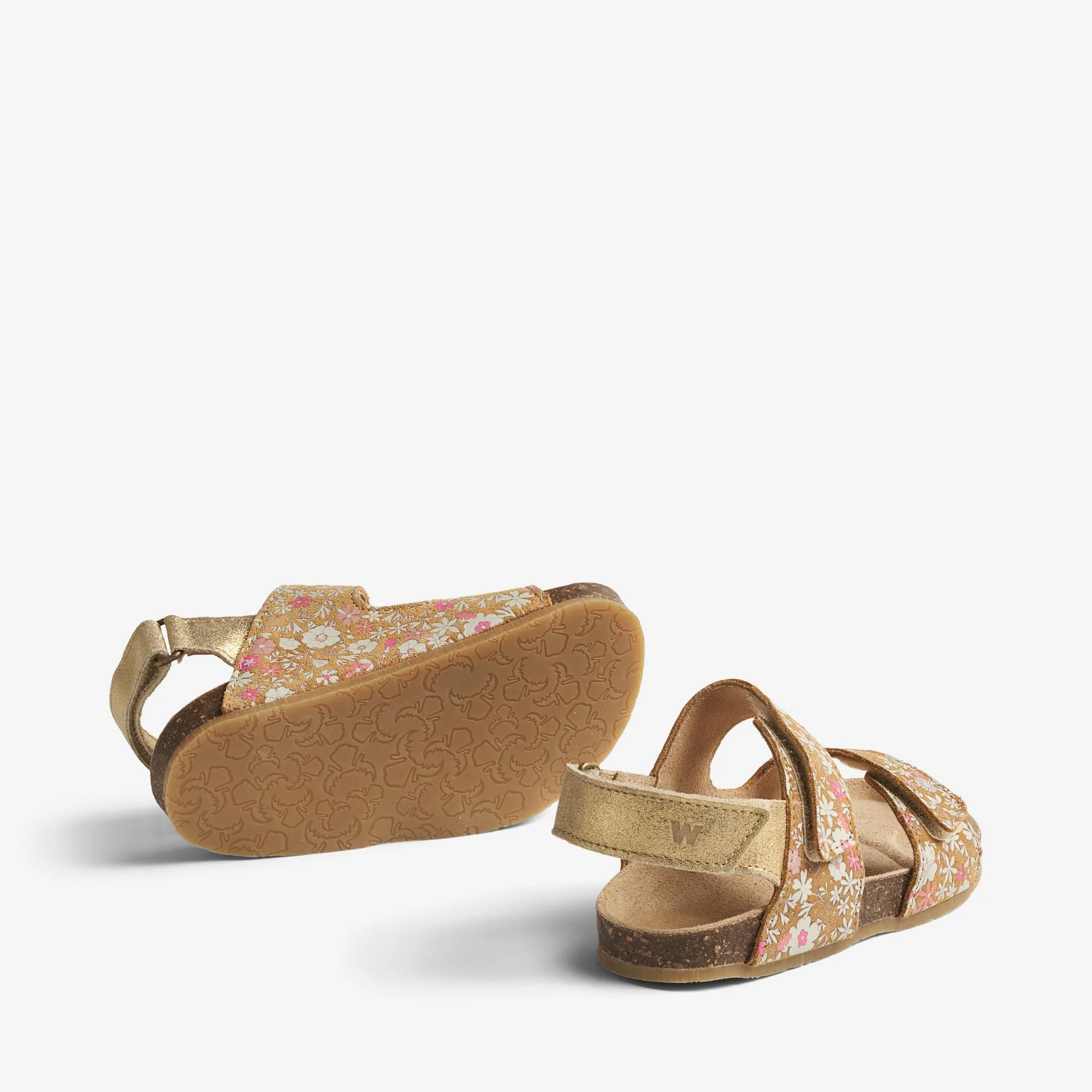 Sandal Clara - gold white flowers - Image 5