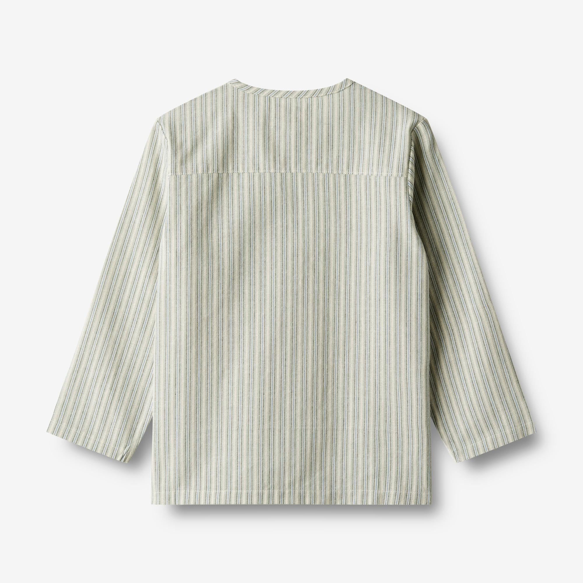 Shirt Bjørk - aquablue stripe - Image 2