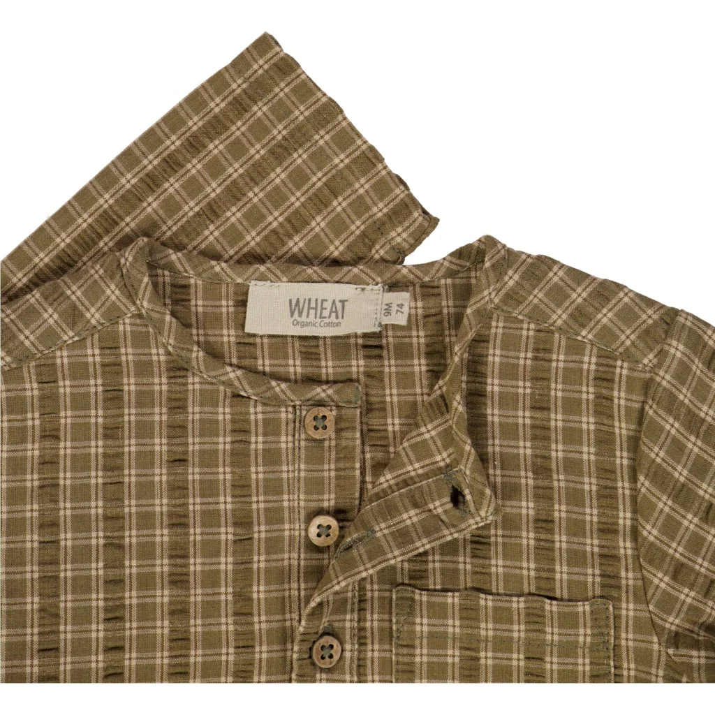 Shirt Bjørk - pine check - Image 3