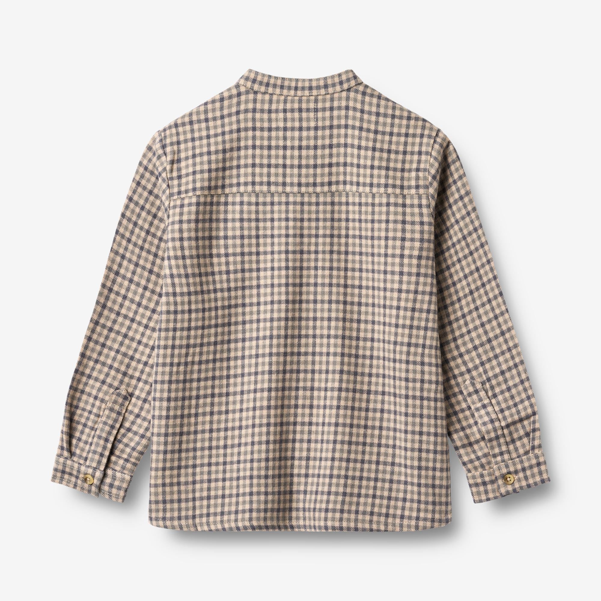 Shirt L/S Willum - blue check - Image 3