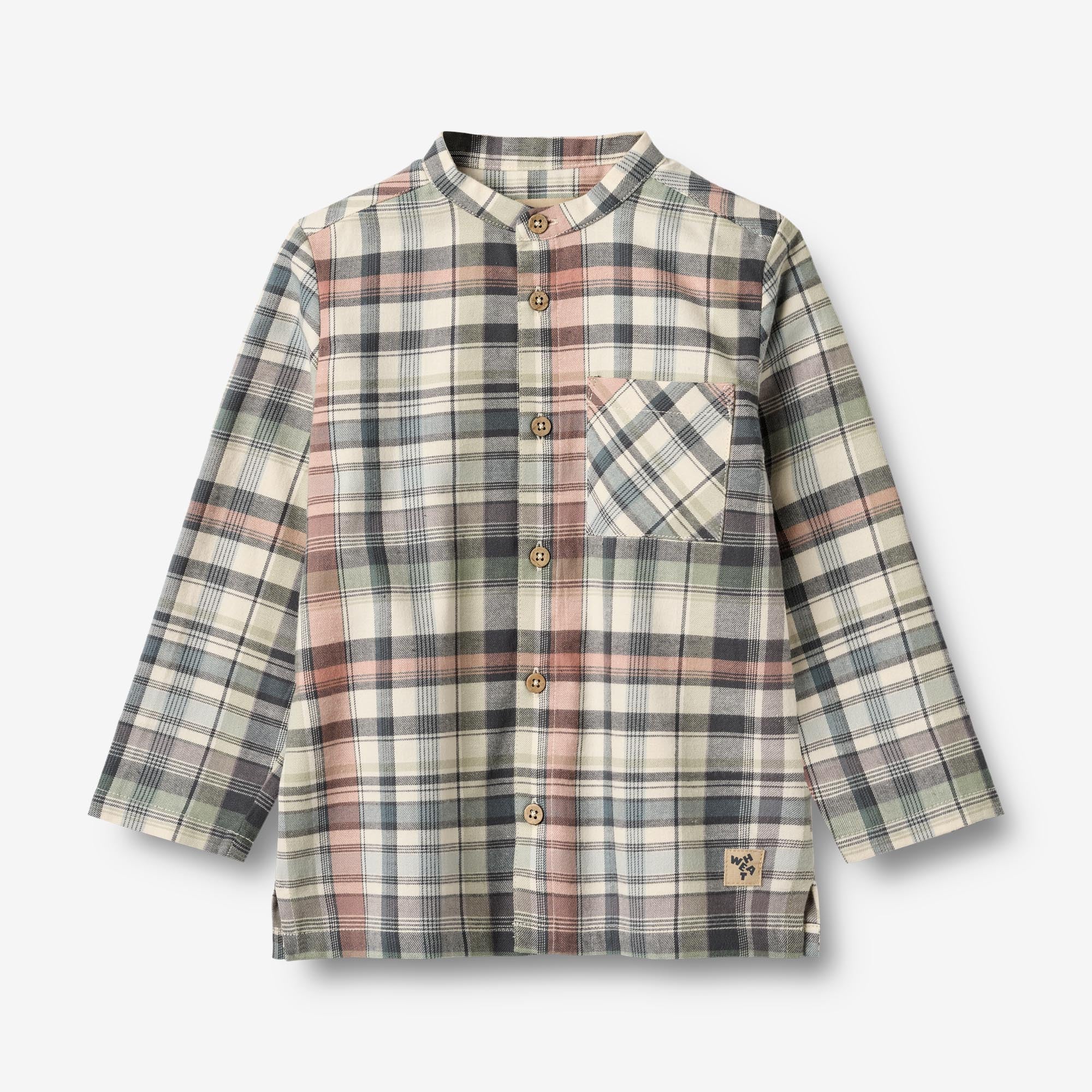Shirt Pocket L/S Jonas - multi check