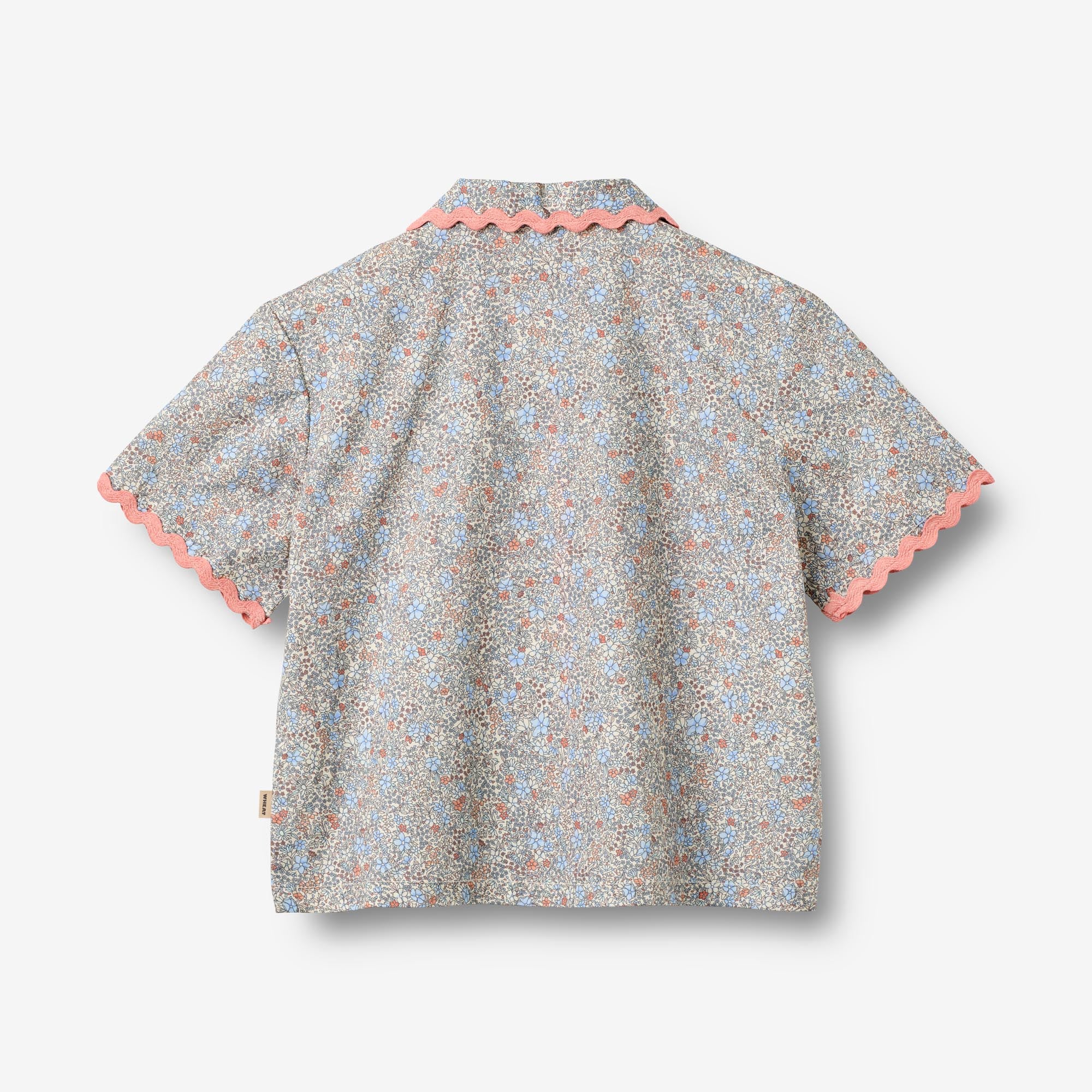 Shirt S/S Lace Vilma - air blue flowers - Image 2