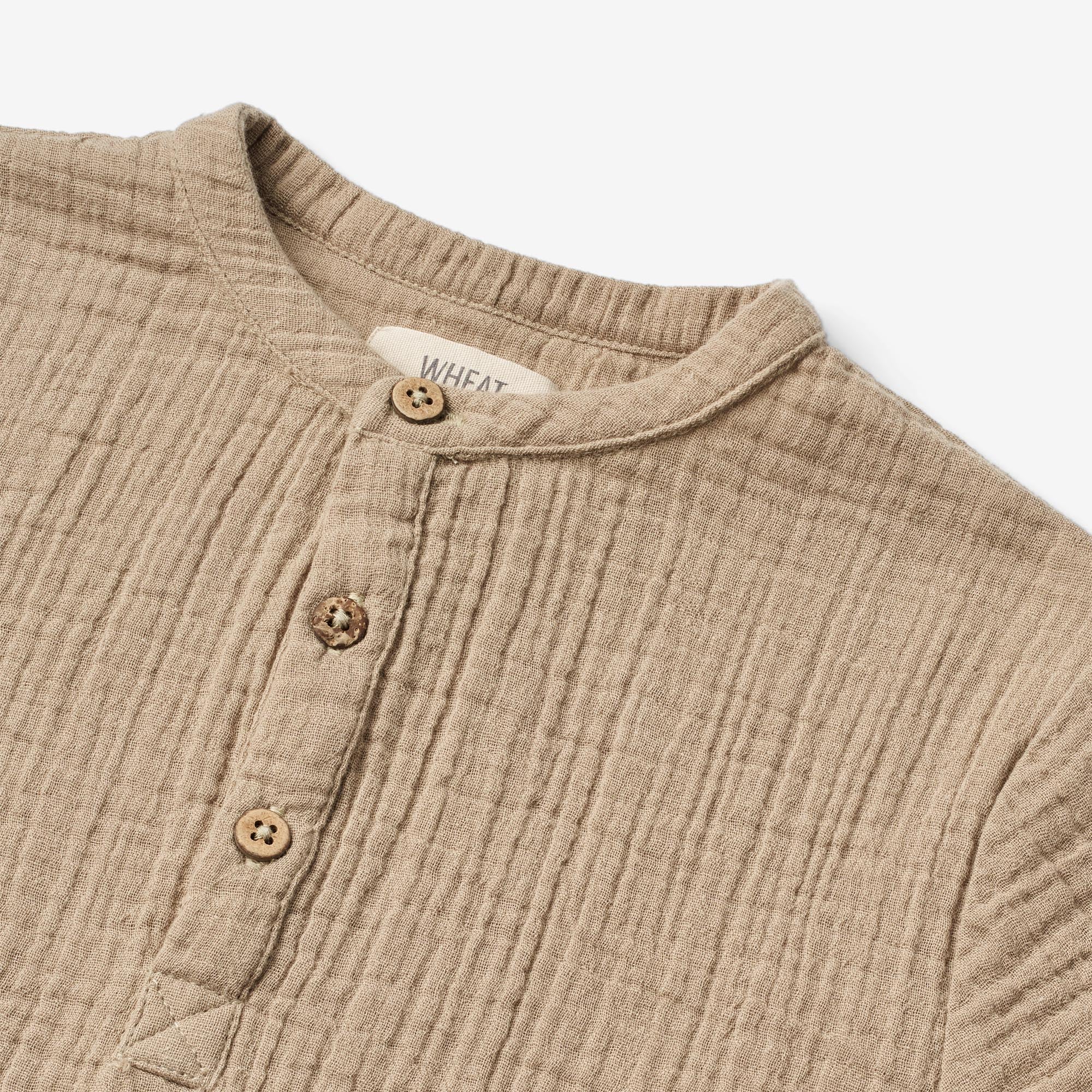 Shirt S/S Svend - beige stone - Image 3