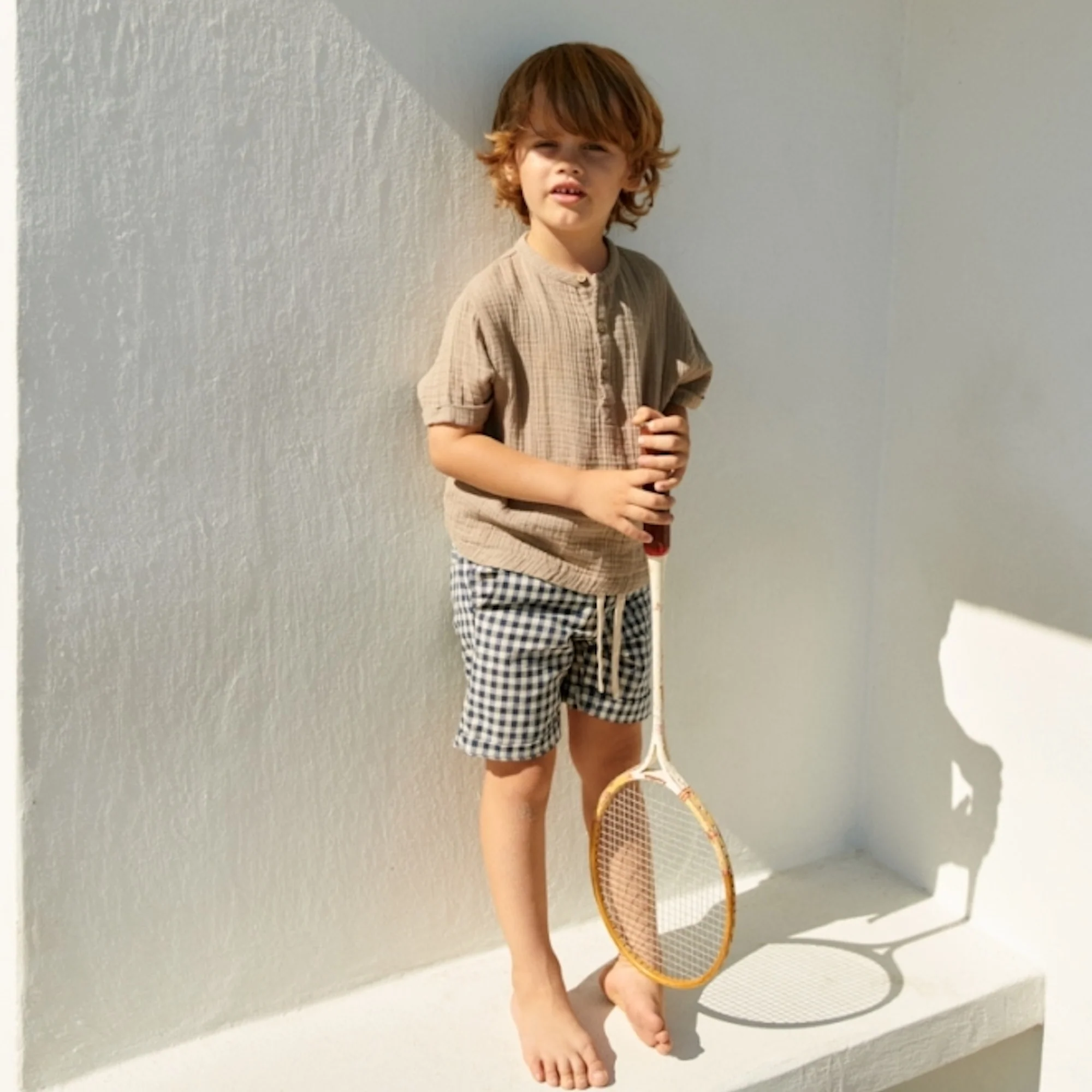 Shirt S/S Svend - beige stone - Image 4