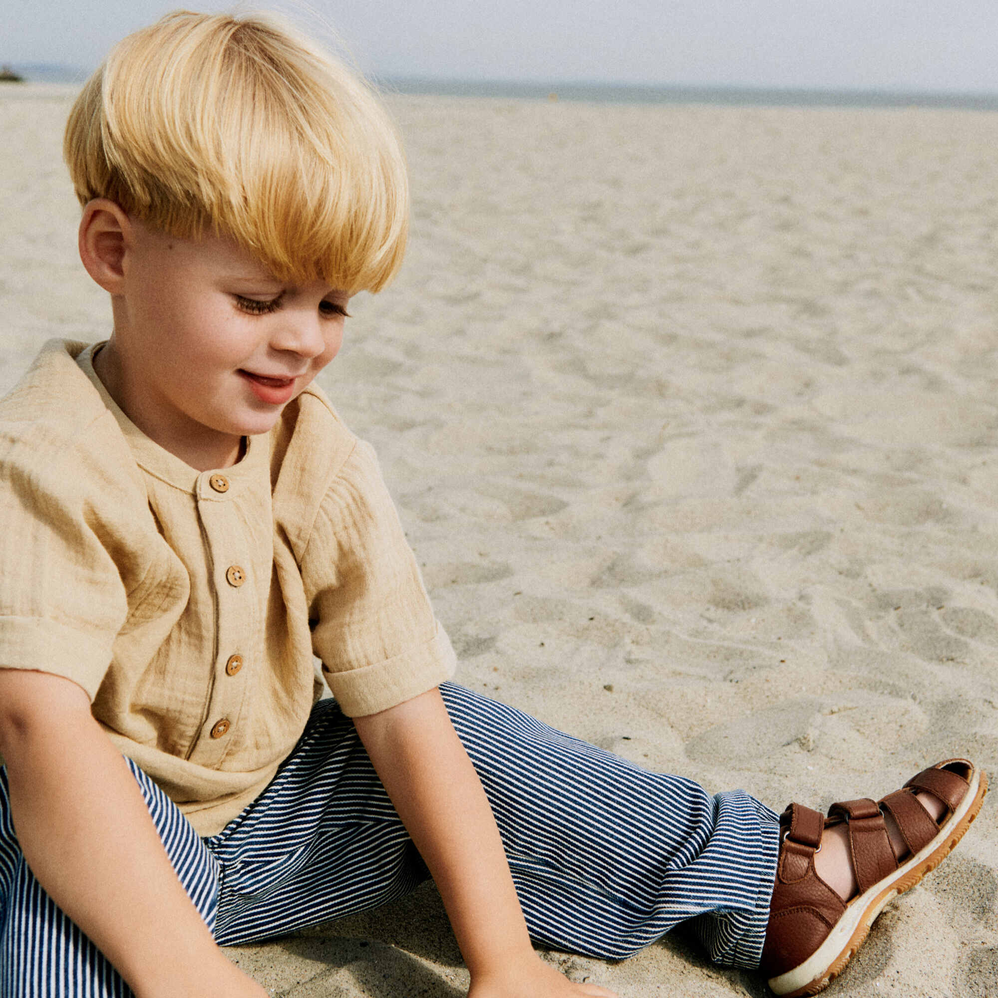 Shirt S/S Svend - soft sand - Image 5