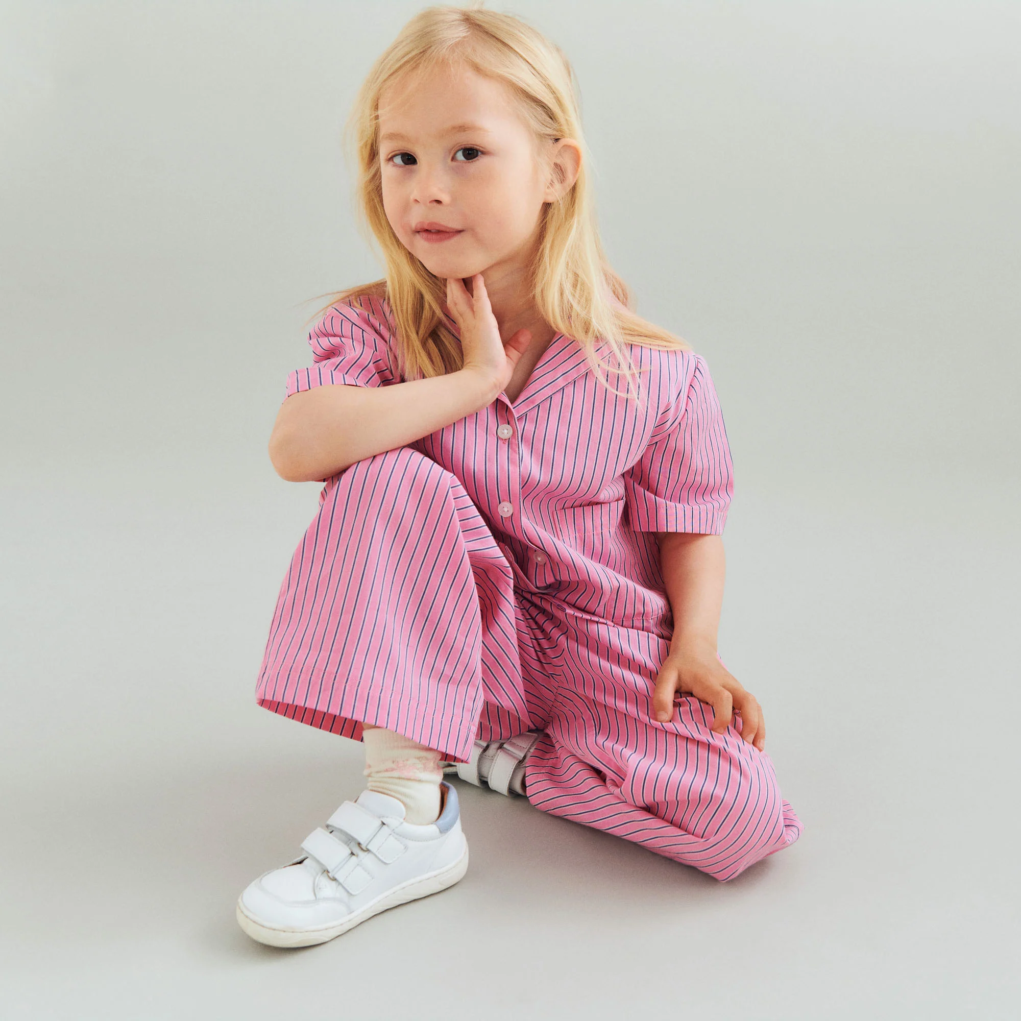 Shirt S/S Vilma - pink stripe - Image 2