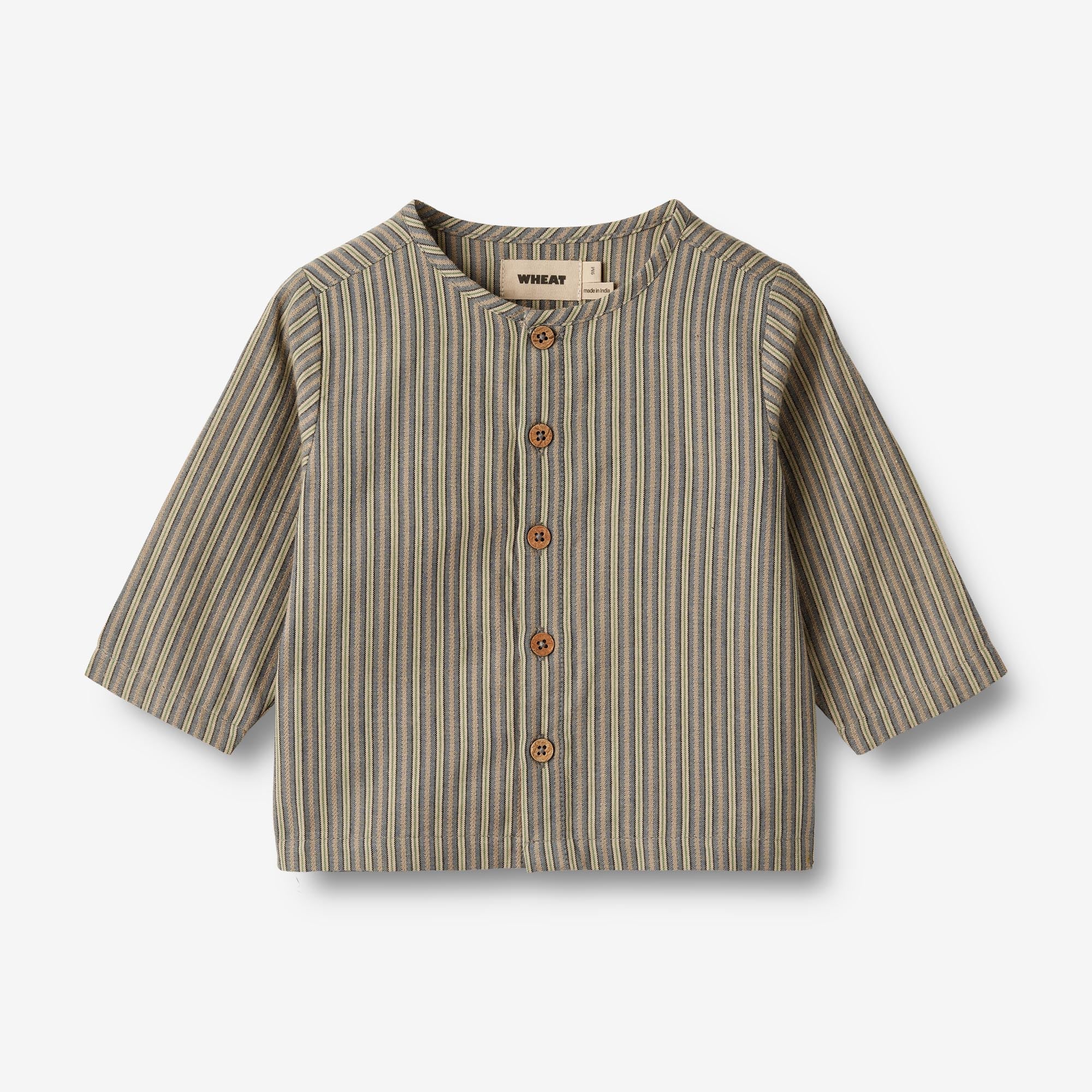 Shirt Shelby - blue green stripe