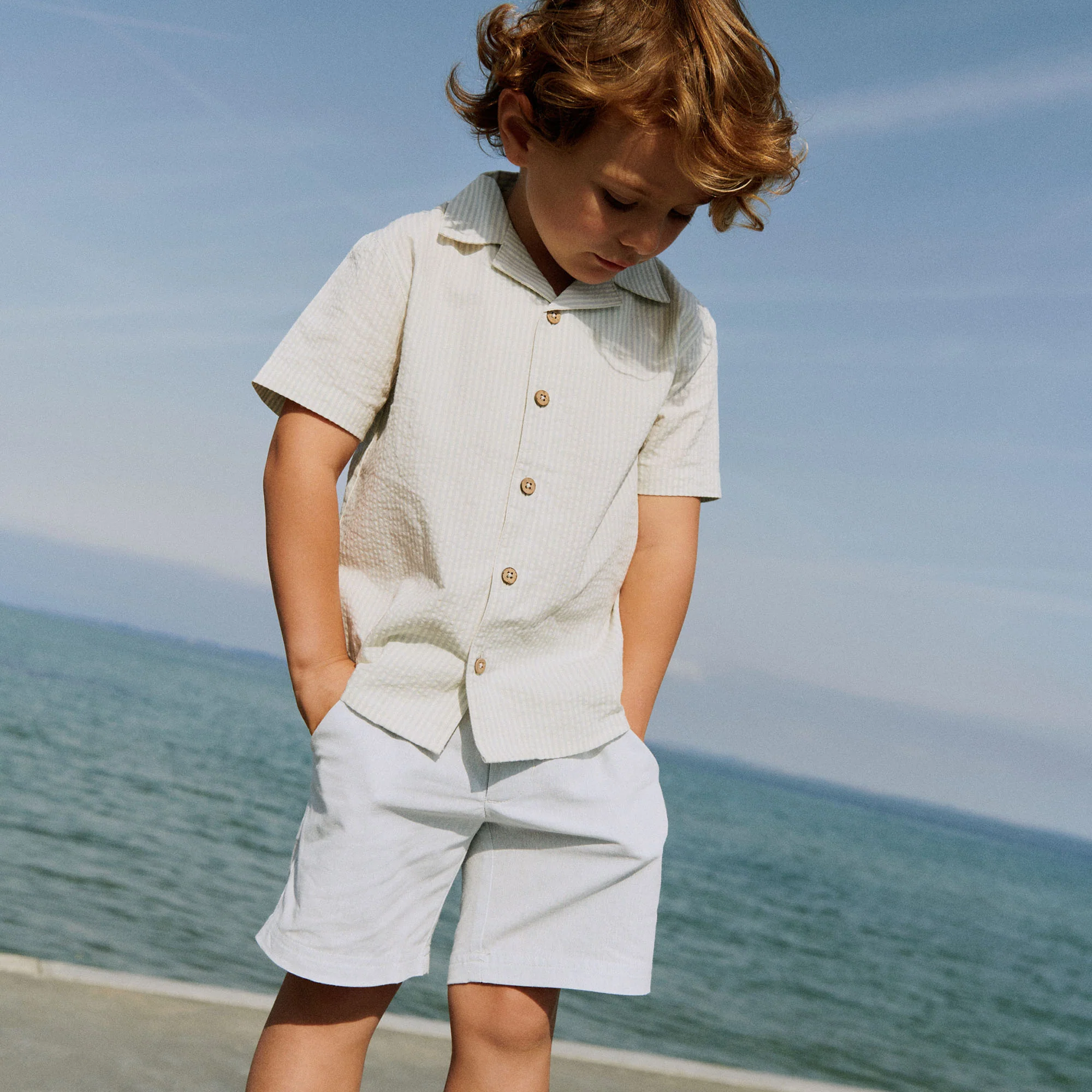 Shorts Elvig - light blue chambray - Image 2