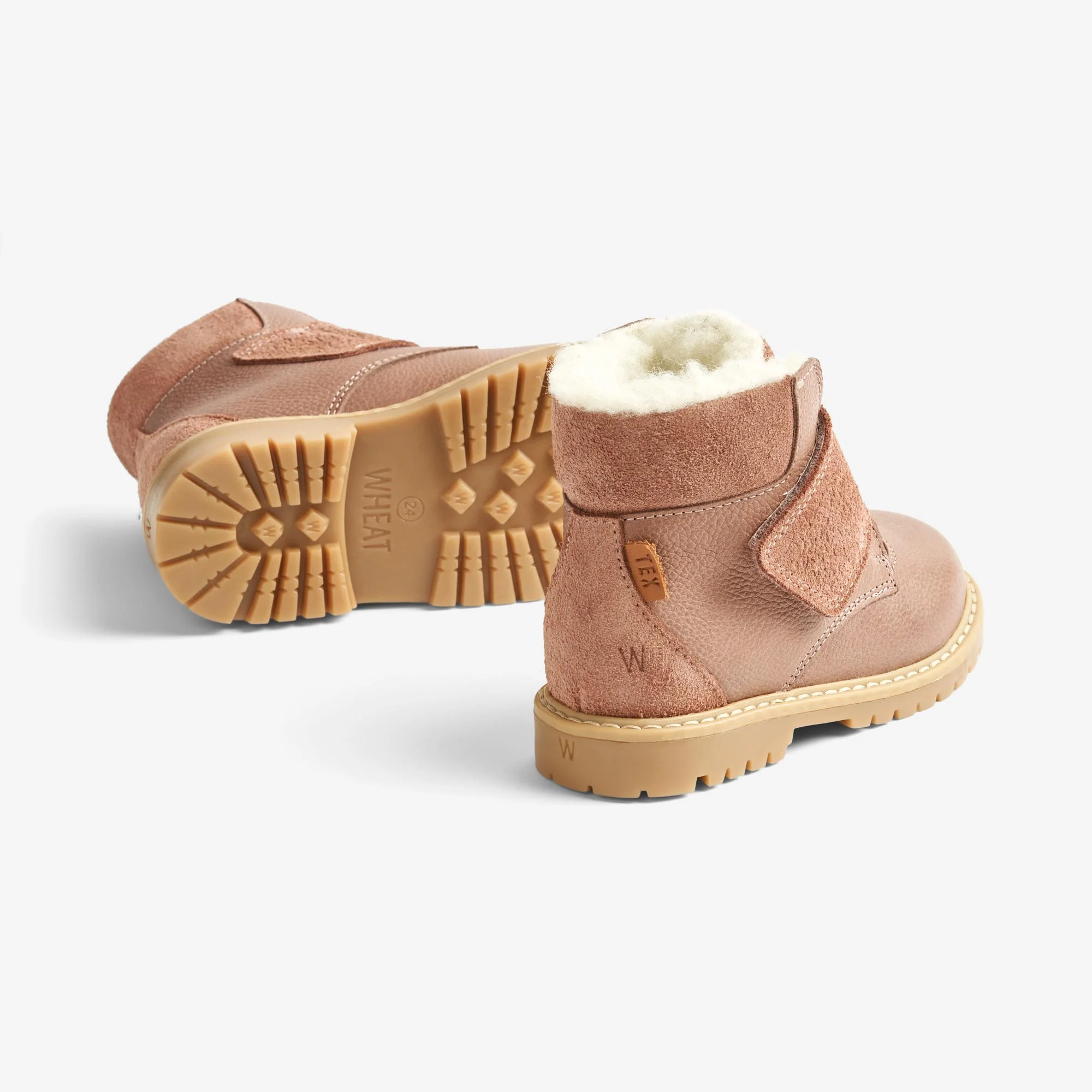 Sigge Print Velcro Boot - dusty rouge - Image 3