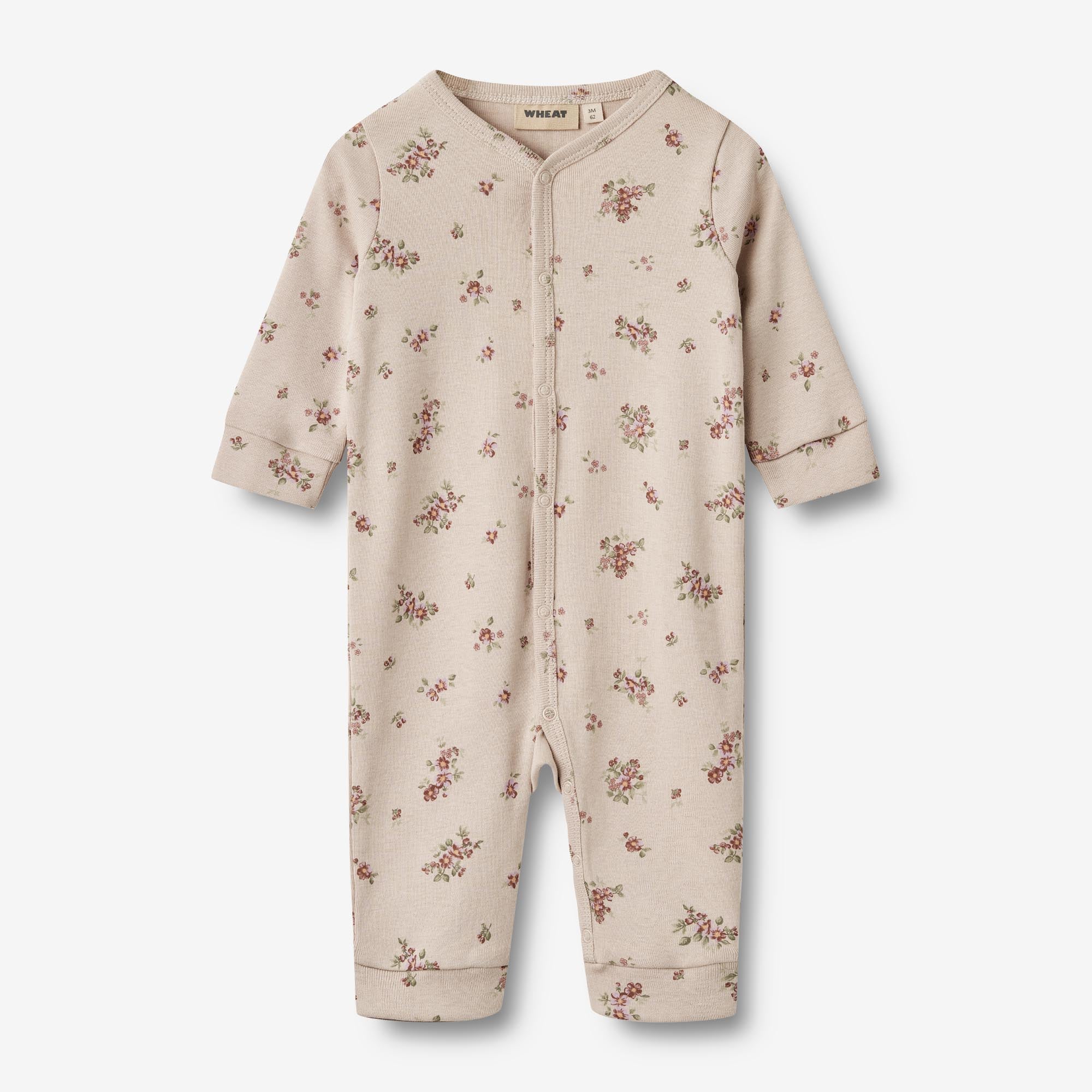 Sleepsuit L/S Nikola - pale lilac flowers