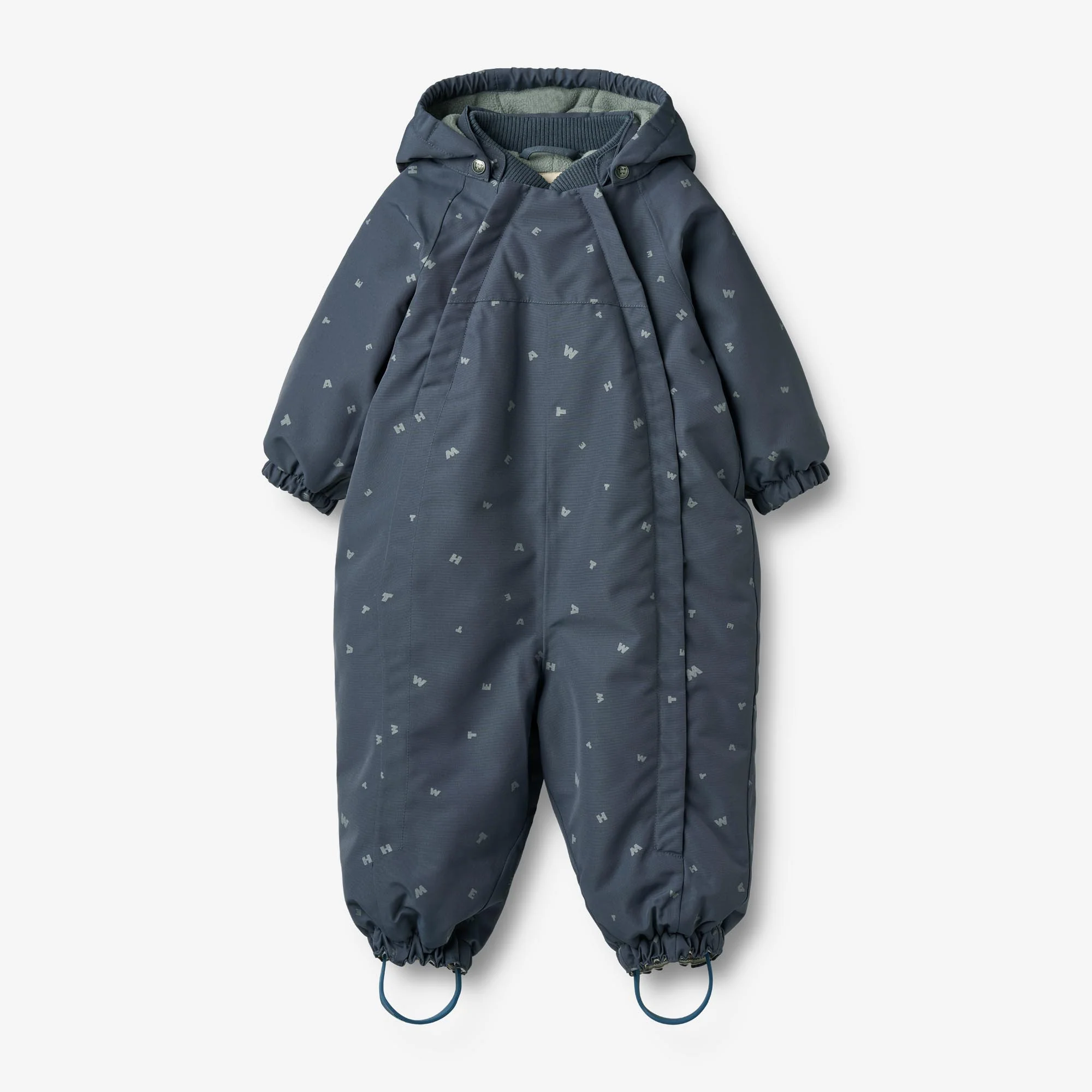 Snowsuit Adi - greyblue letters - Image 2