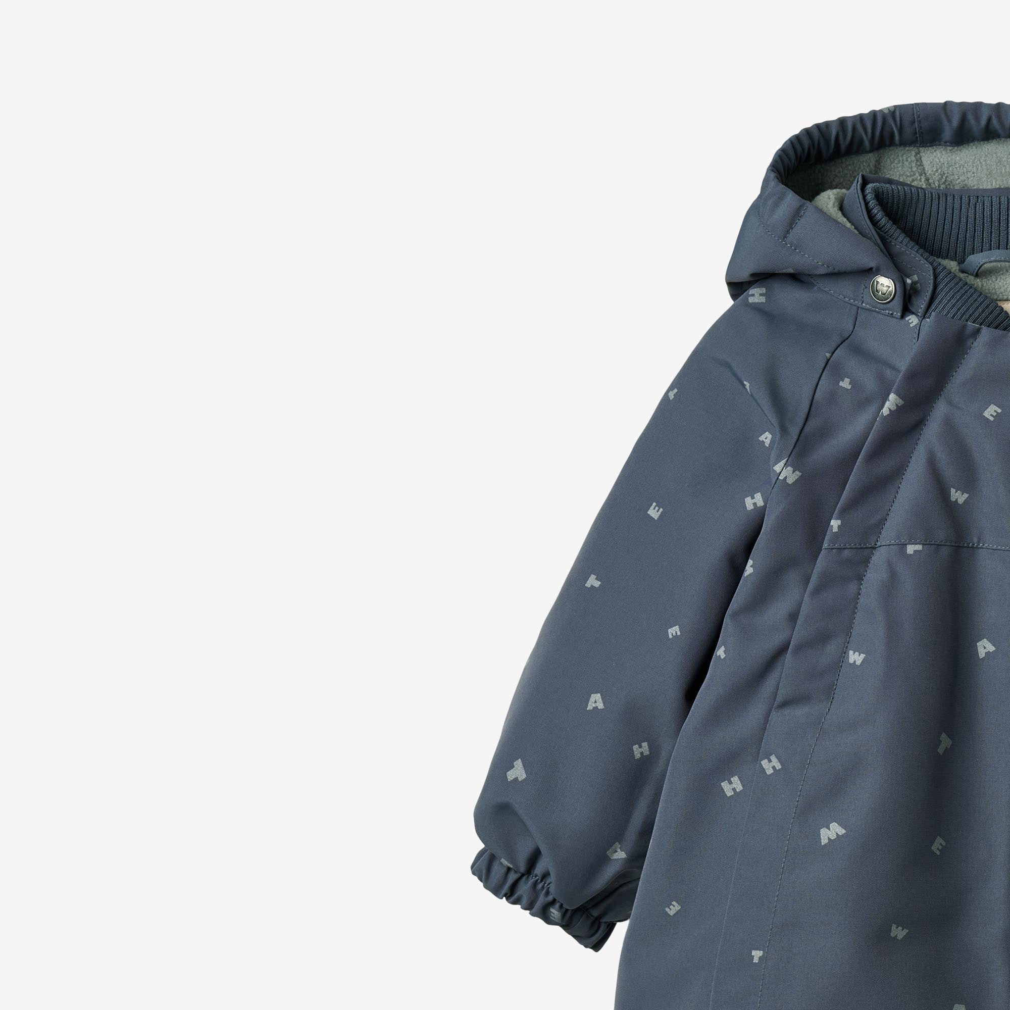 Snowsuit Adi - greyblue letters - Image 6