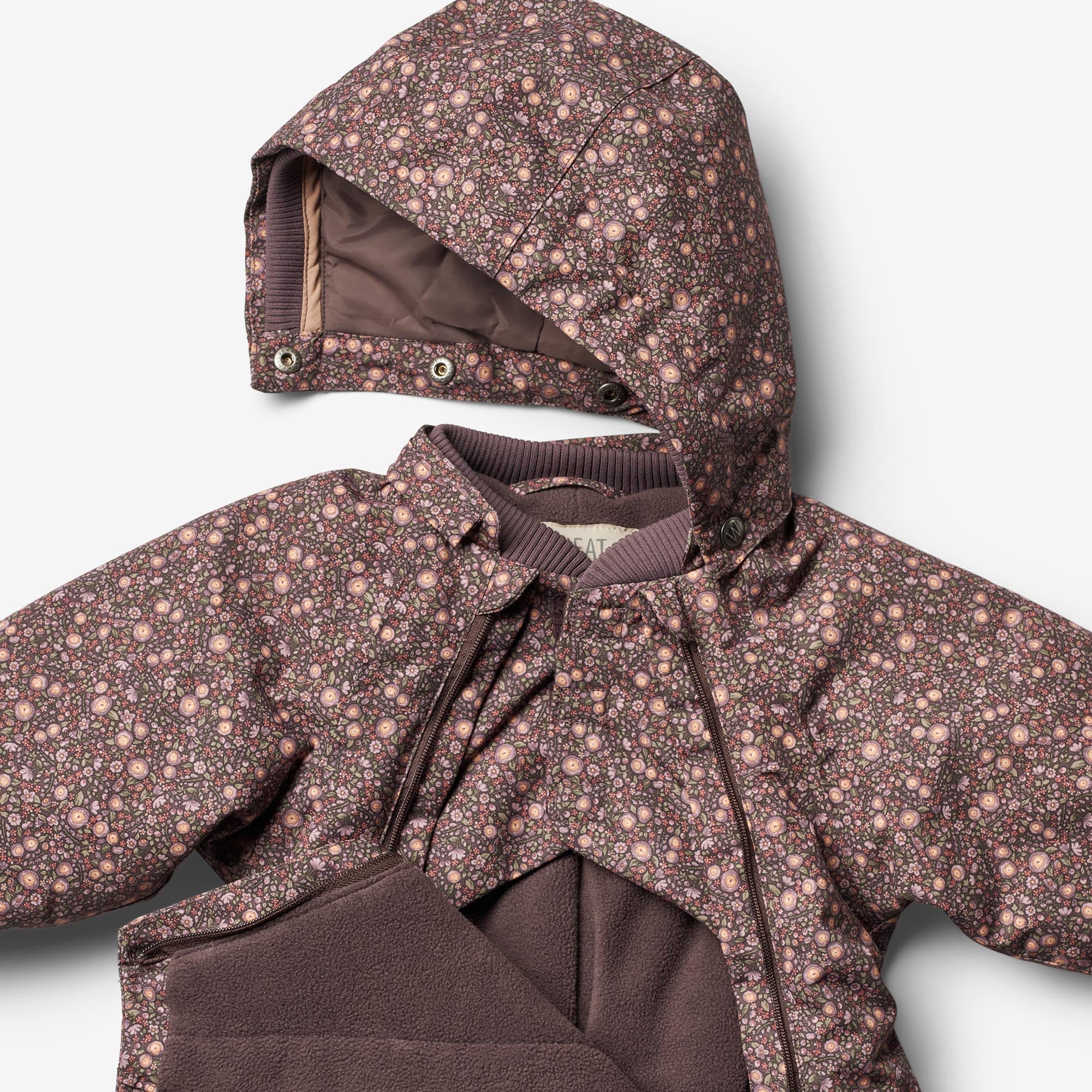Snowsuit Adi Tech | Baby - eggplant buttercups - Image 4