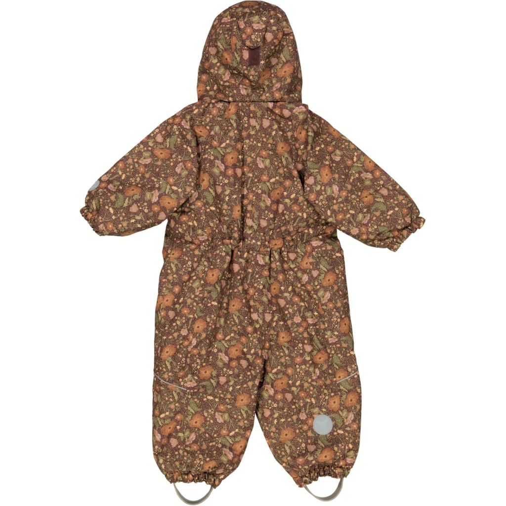 Snowsuit Adi Tech - maroon flowers - Image 2