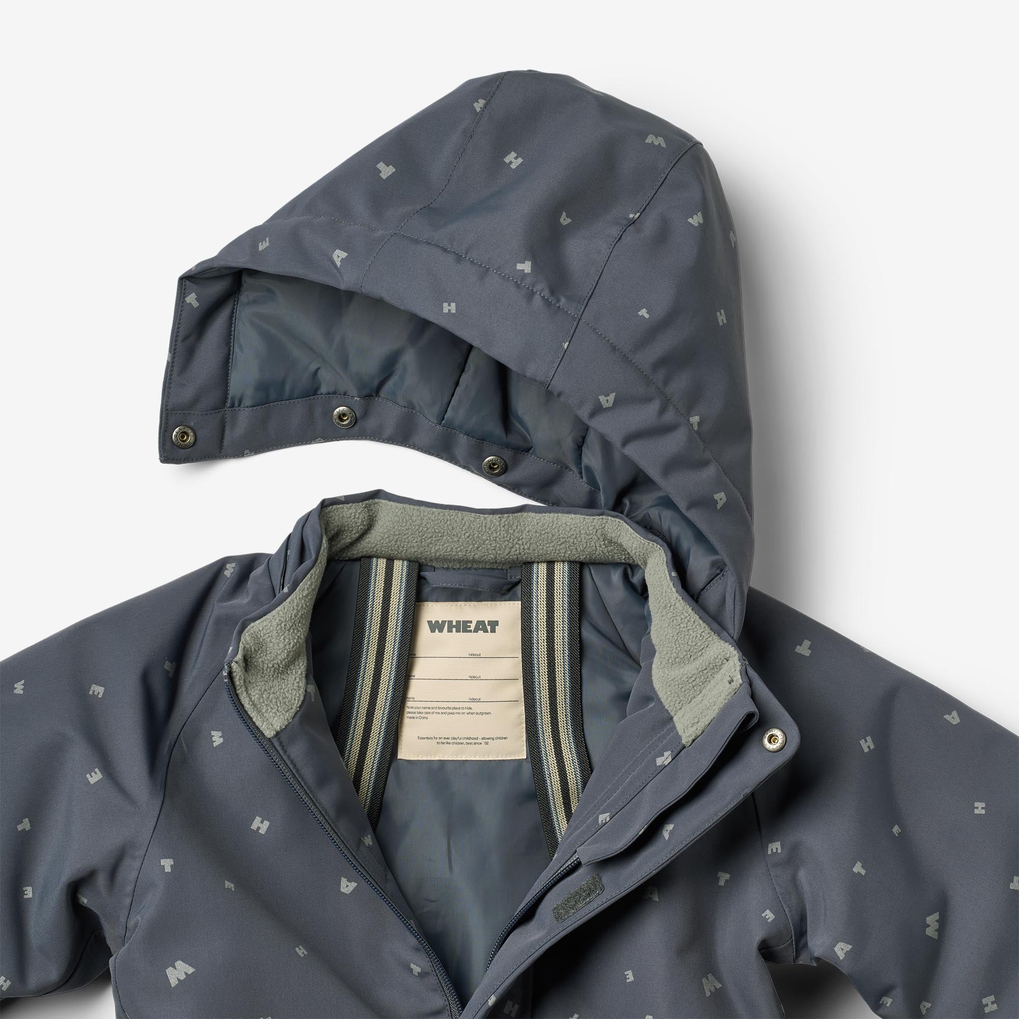 Snowsuit Miko - greyblue letters - Image 4